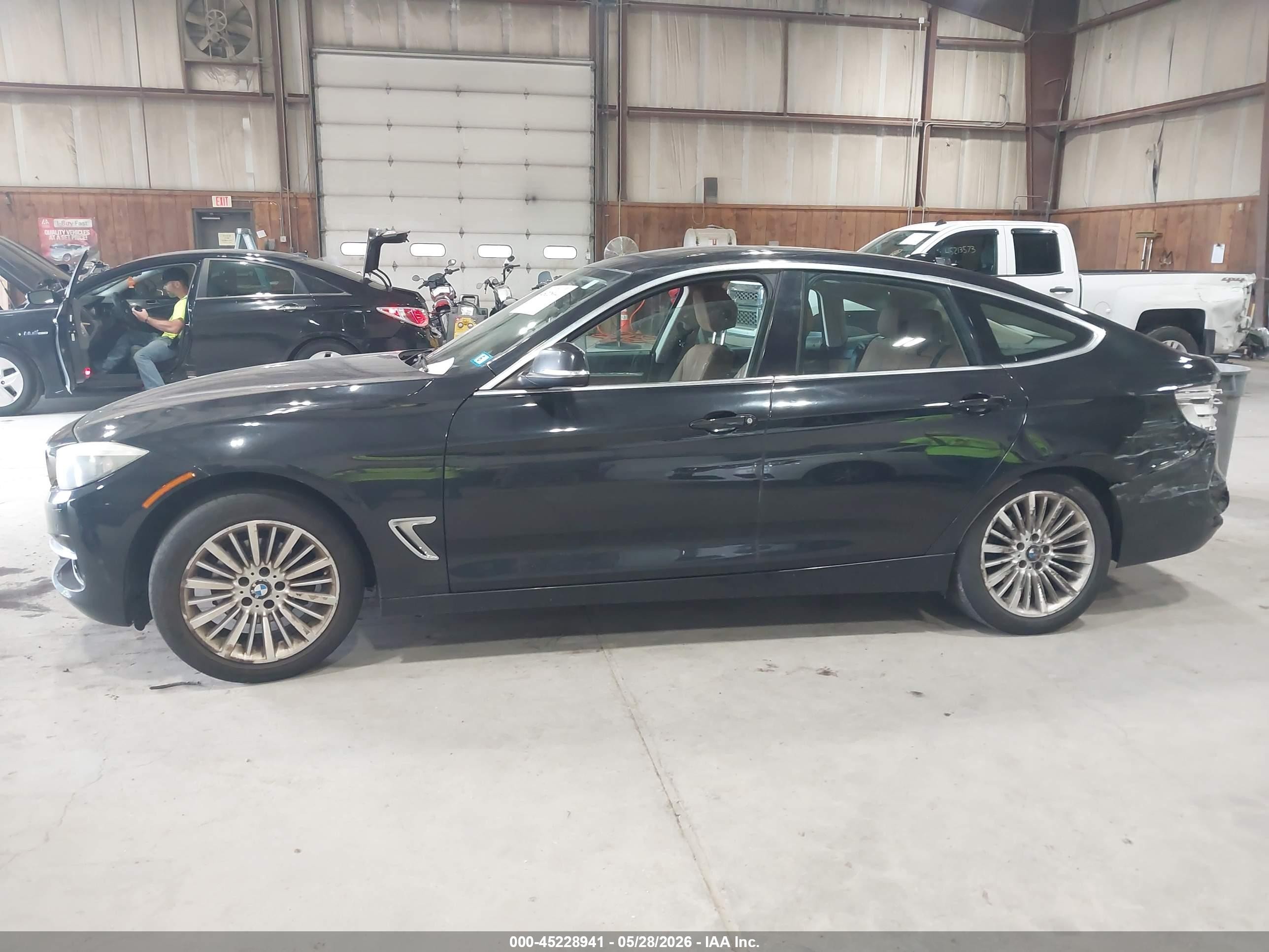 2014 Bmw 328i Gran Turismo Xdrive Black vin: WBA3X5C53ED556734