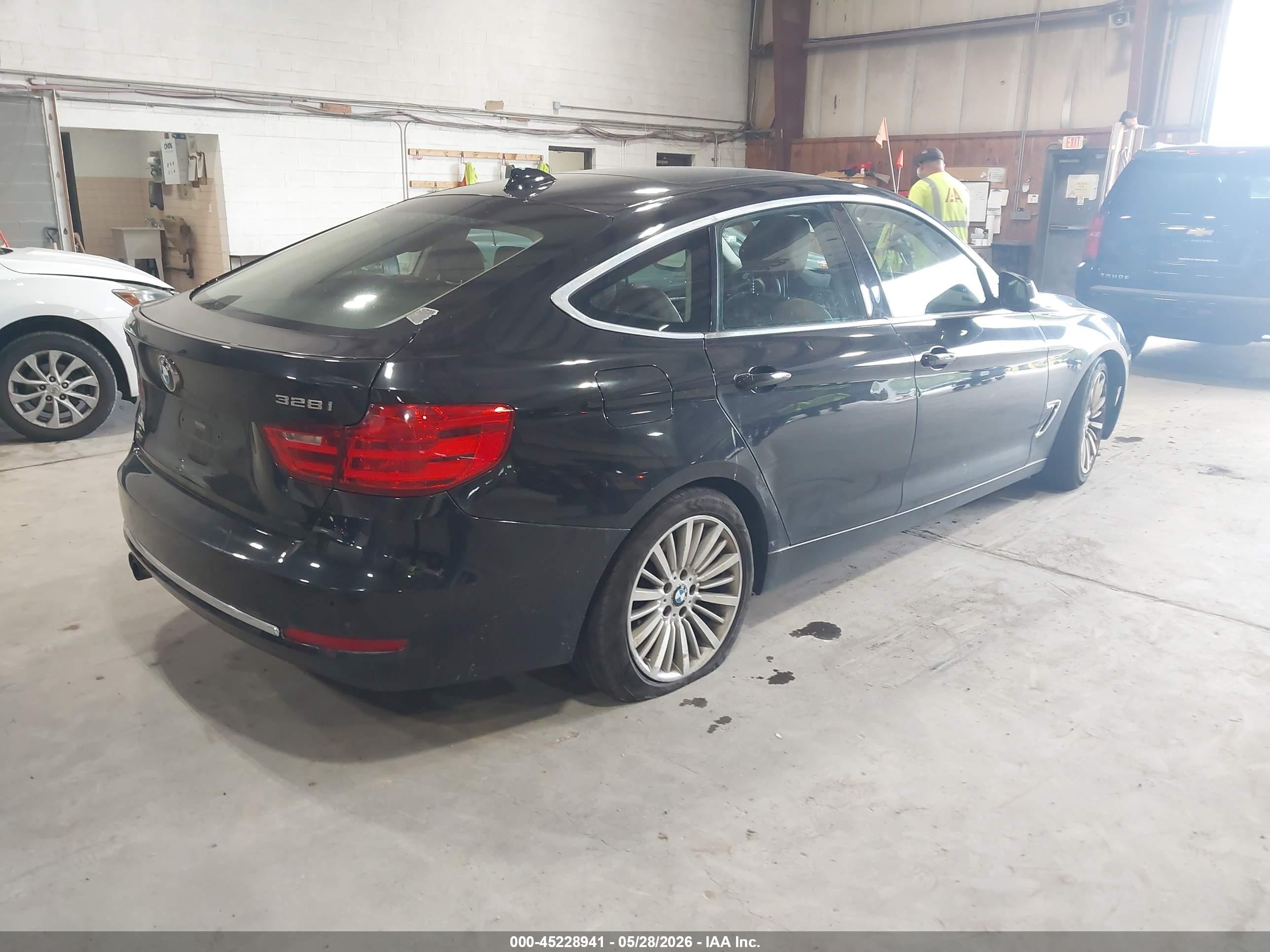 2014 Bmw 328i Gran Turismo Xdrive Black vin: WBA3X5C53ED556734