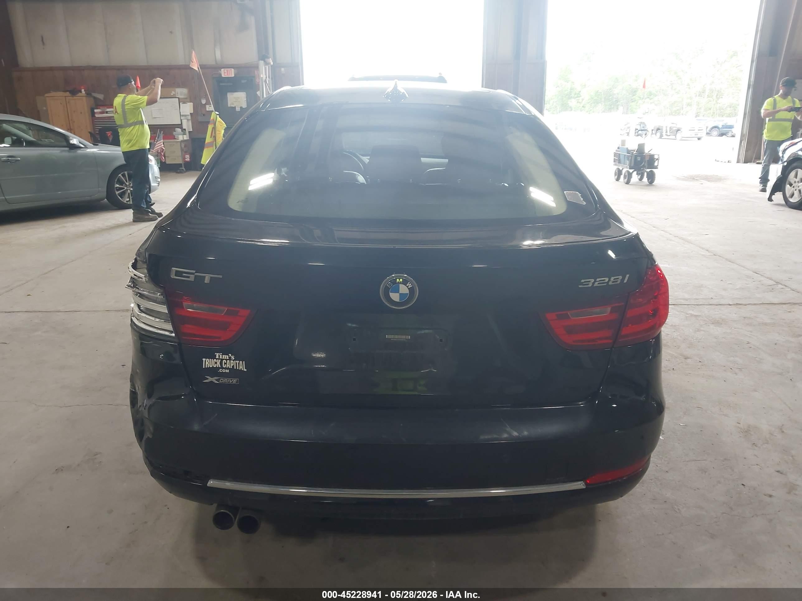 2014 Bmw 328i Gran Turismo Xdrive Black vin: WBA3X5C53ED556734
