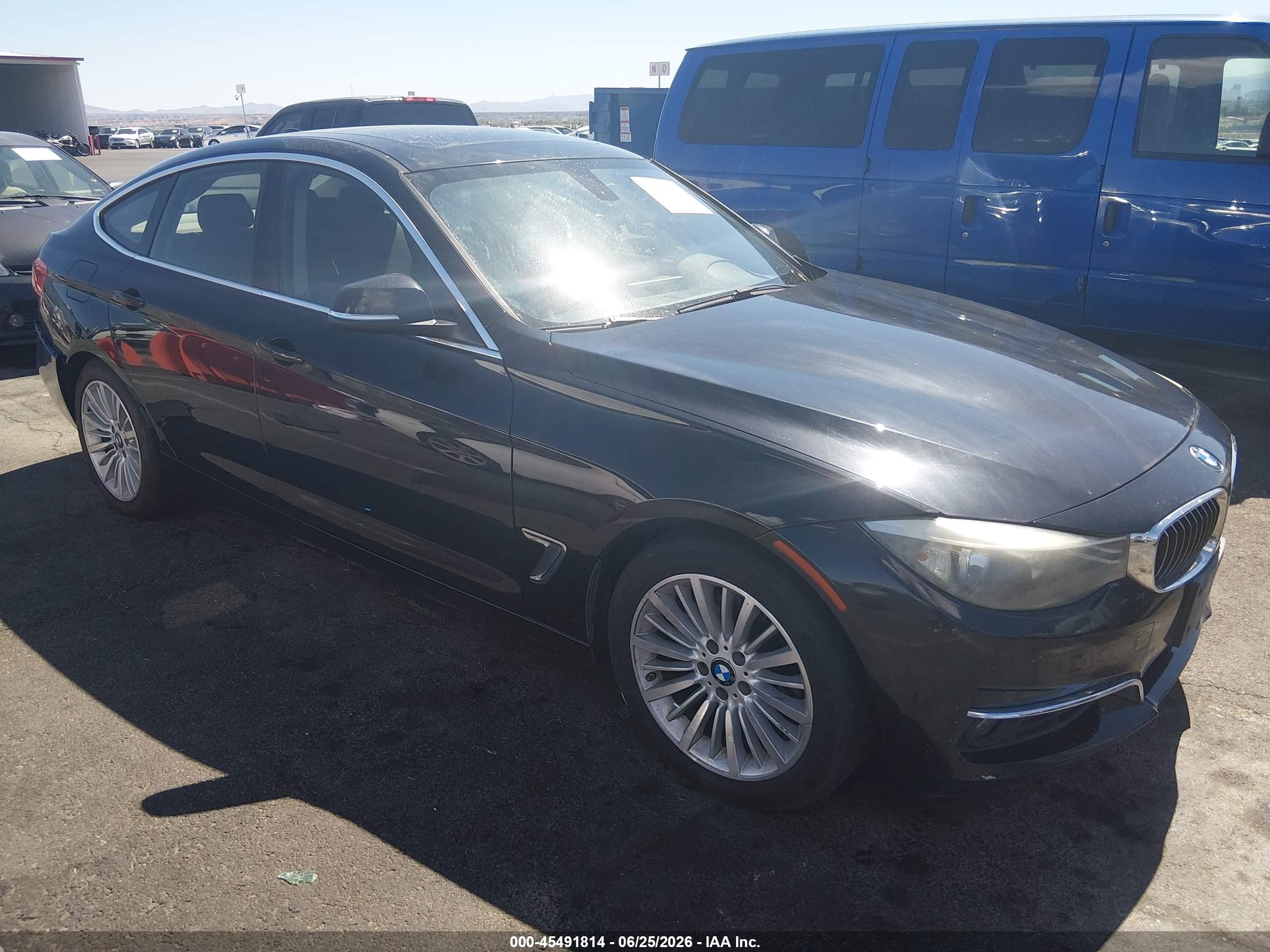 2014 Bmw 328i Gran Turismo Xdrive Black vin: WBA3X5C53ED556863