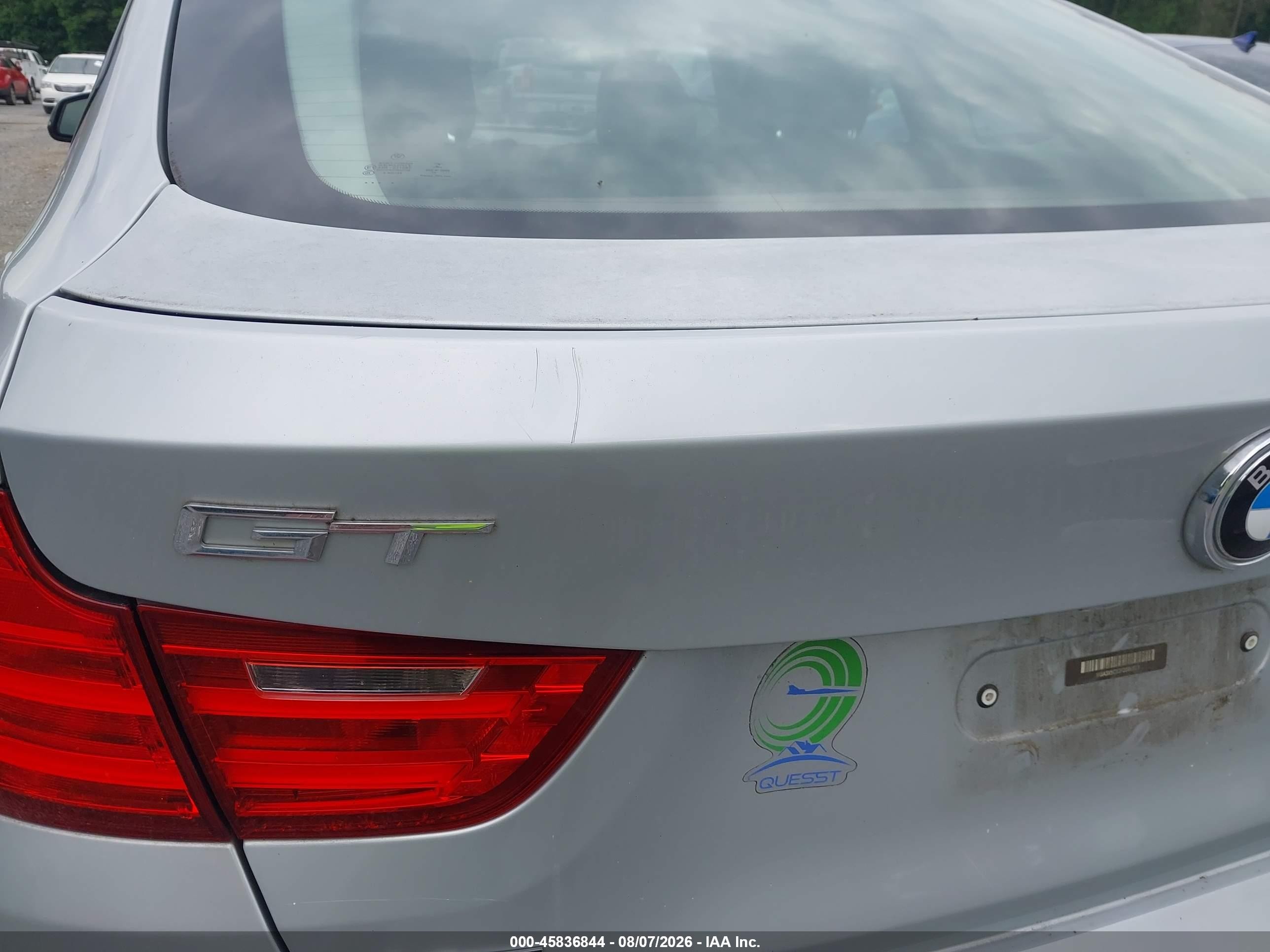 2015 Bmw 328i Gran Turismo Xdrive Серебряный vin: WBA3X5C53FD560851