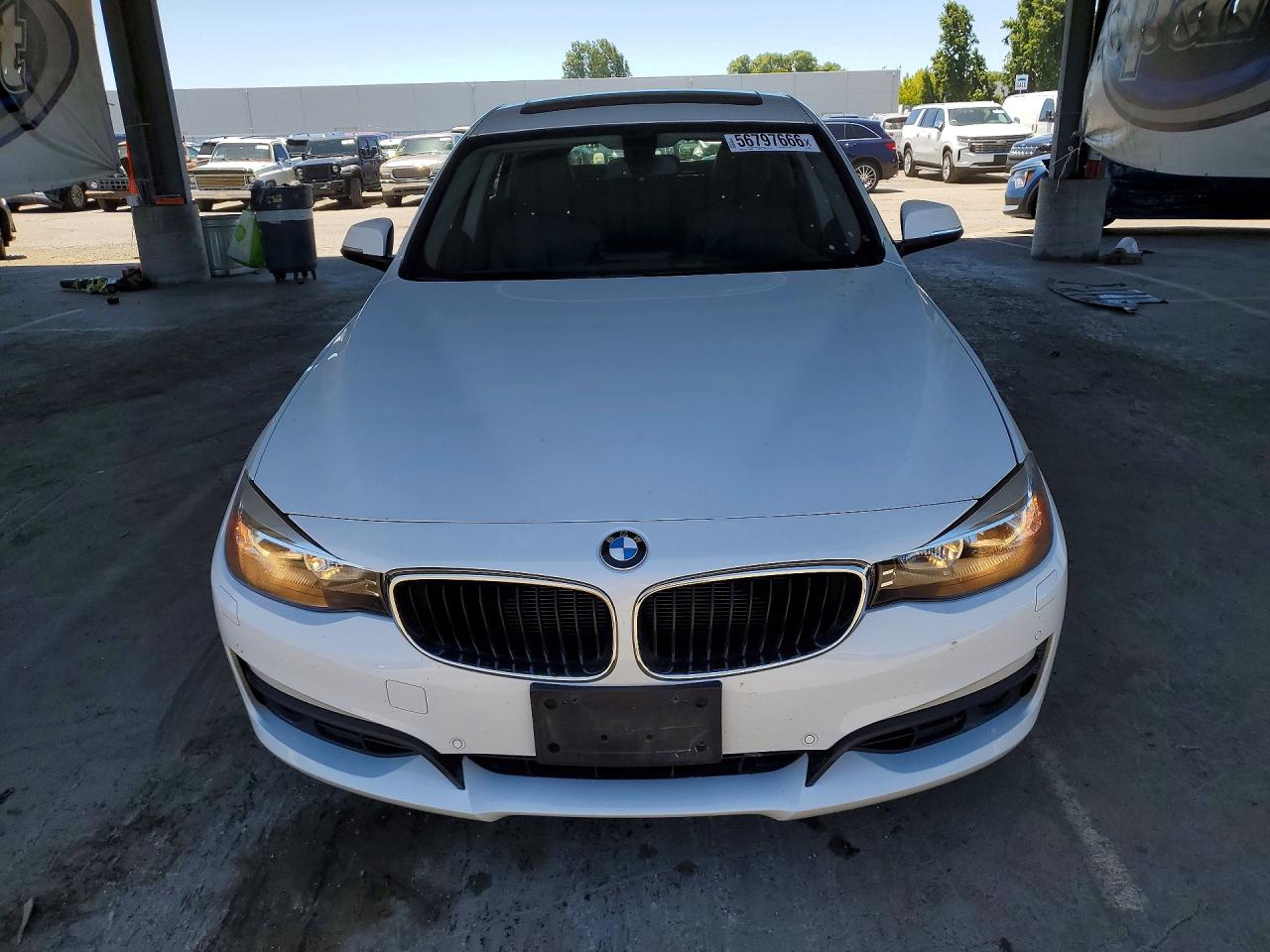 2015 Bmw 328 Xigt White vin: WBA3X5C55FD562231