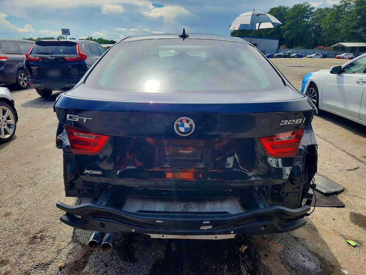 2015 Bmw 328 Xigt Черный vin: WBA3X5C55FD562729