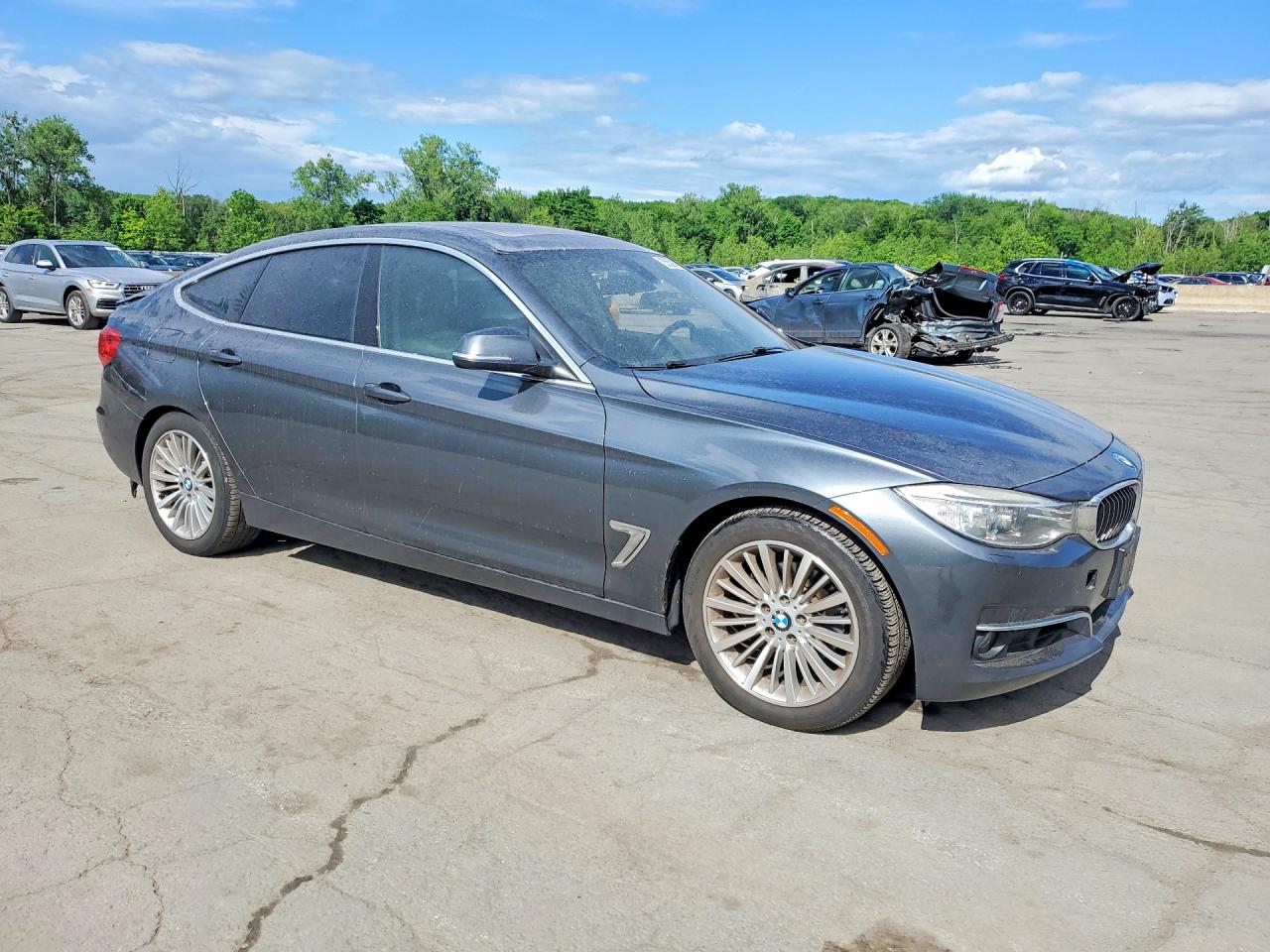 2014 Bmw 328 Xigt Gray vin: WBA3X5C56ED557103