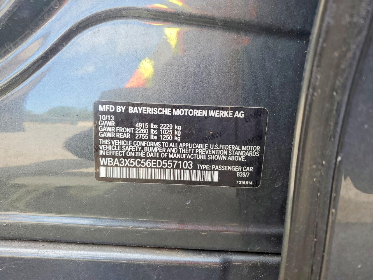 2014 Bmw 328 Xigt Gray vin: WBA3X5C56ED557103