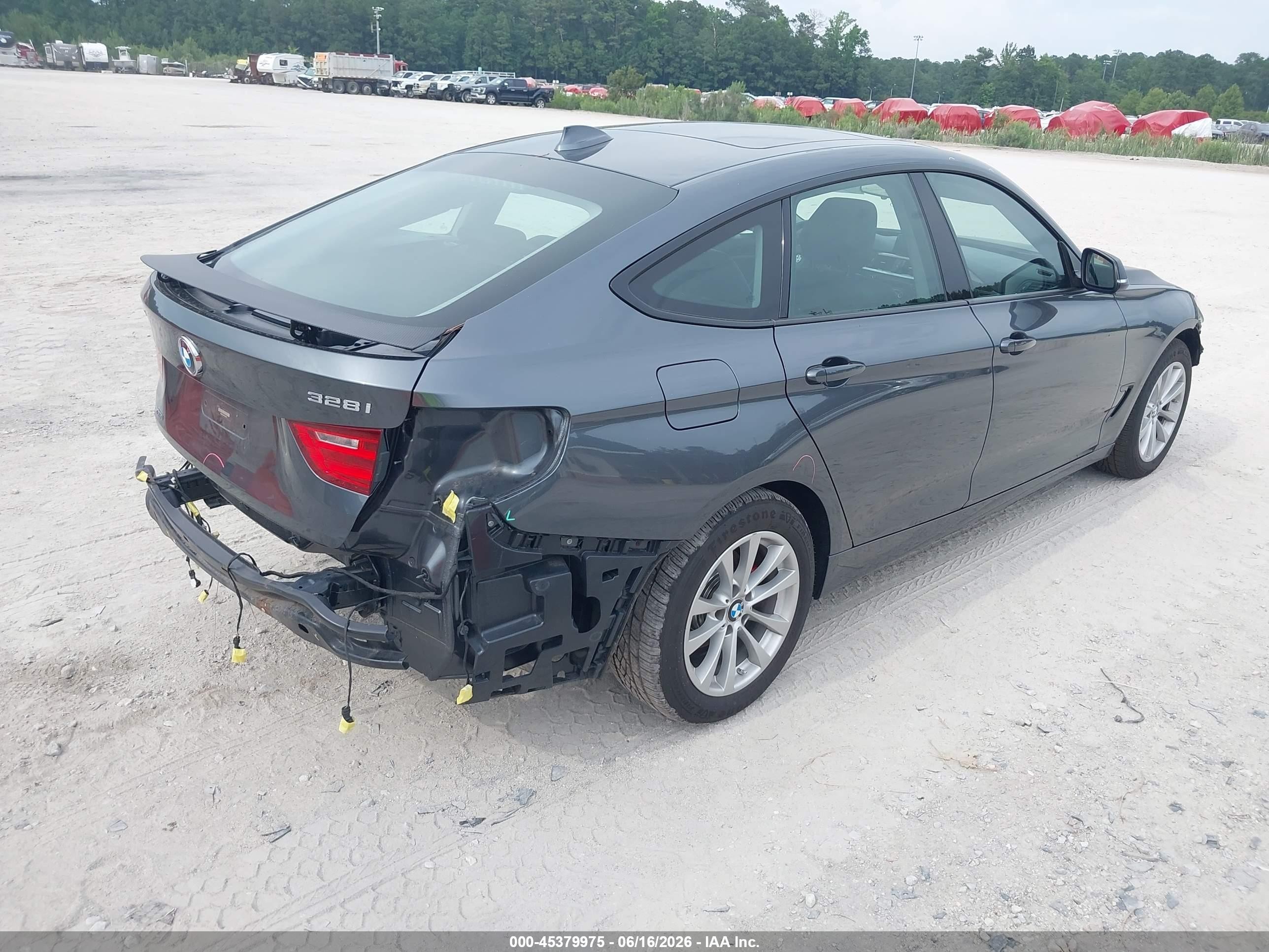 2015 Bmw 328i Gran Turismo Xdrive Gray vin: WBA3X5C56FD561668