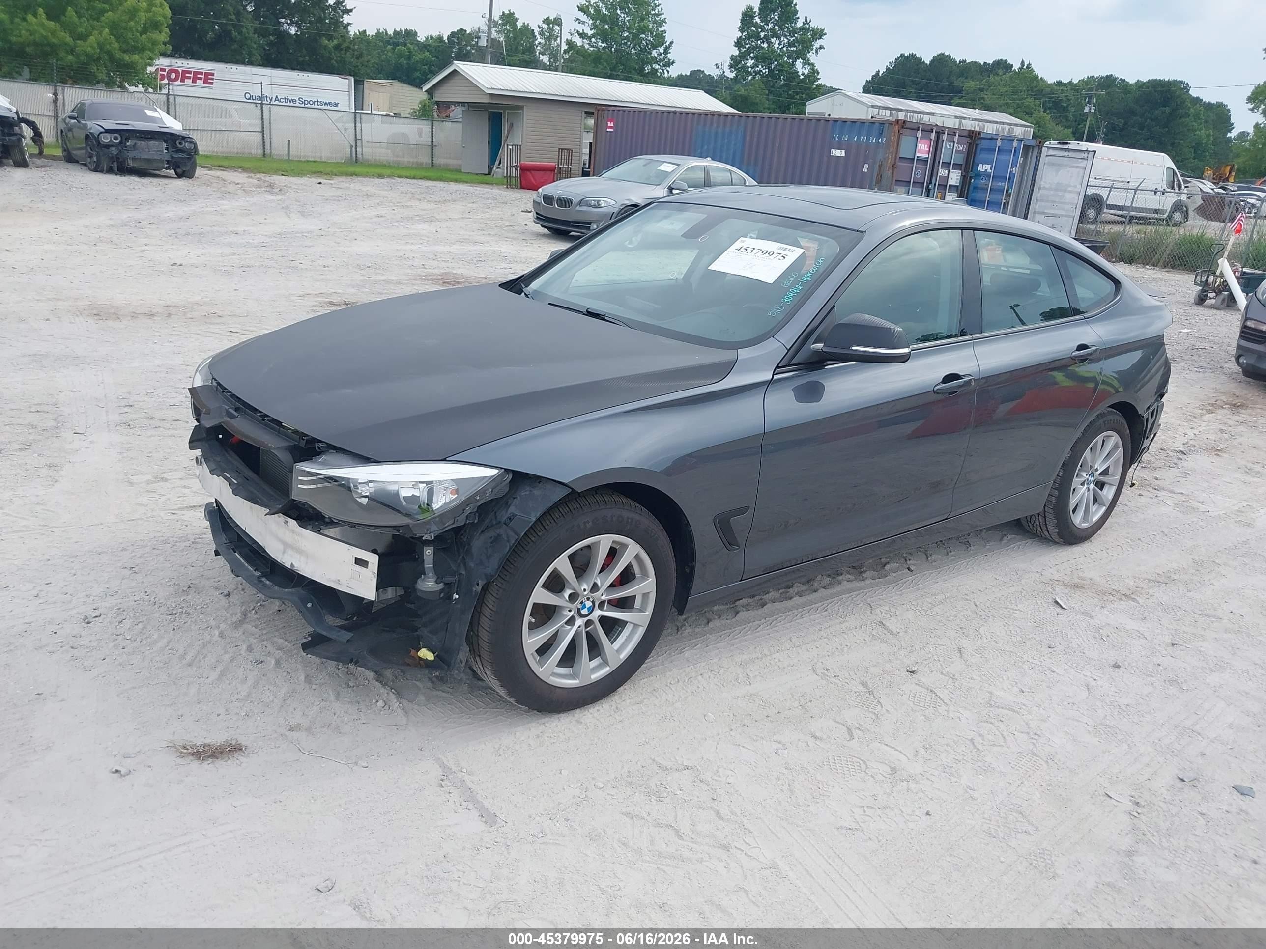 2015 Bmw 328i Gran Turismo Xdrive Gray vin: WBA3X5C56FD561668