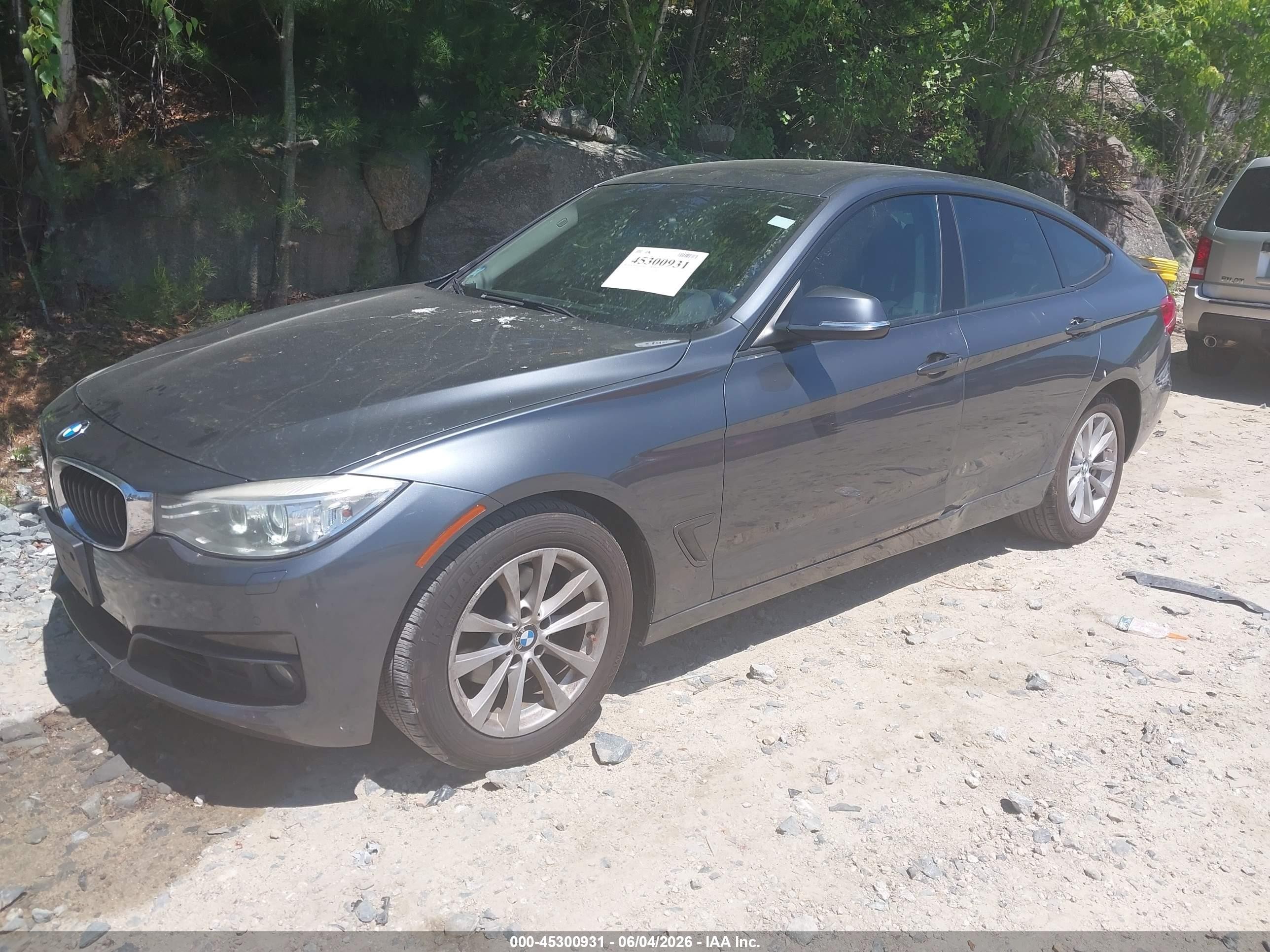 2014 Bmw 328i Gran Turismo Xdrive Серый vin: WBA3X5C57ED556896