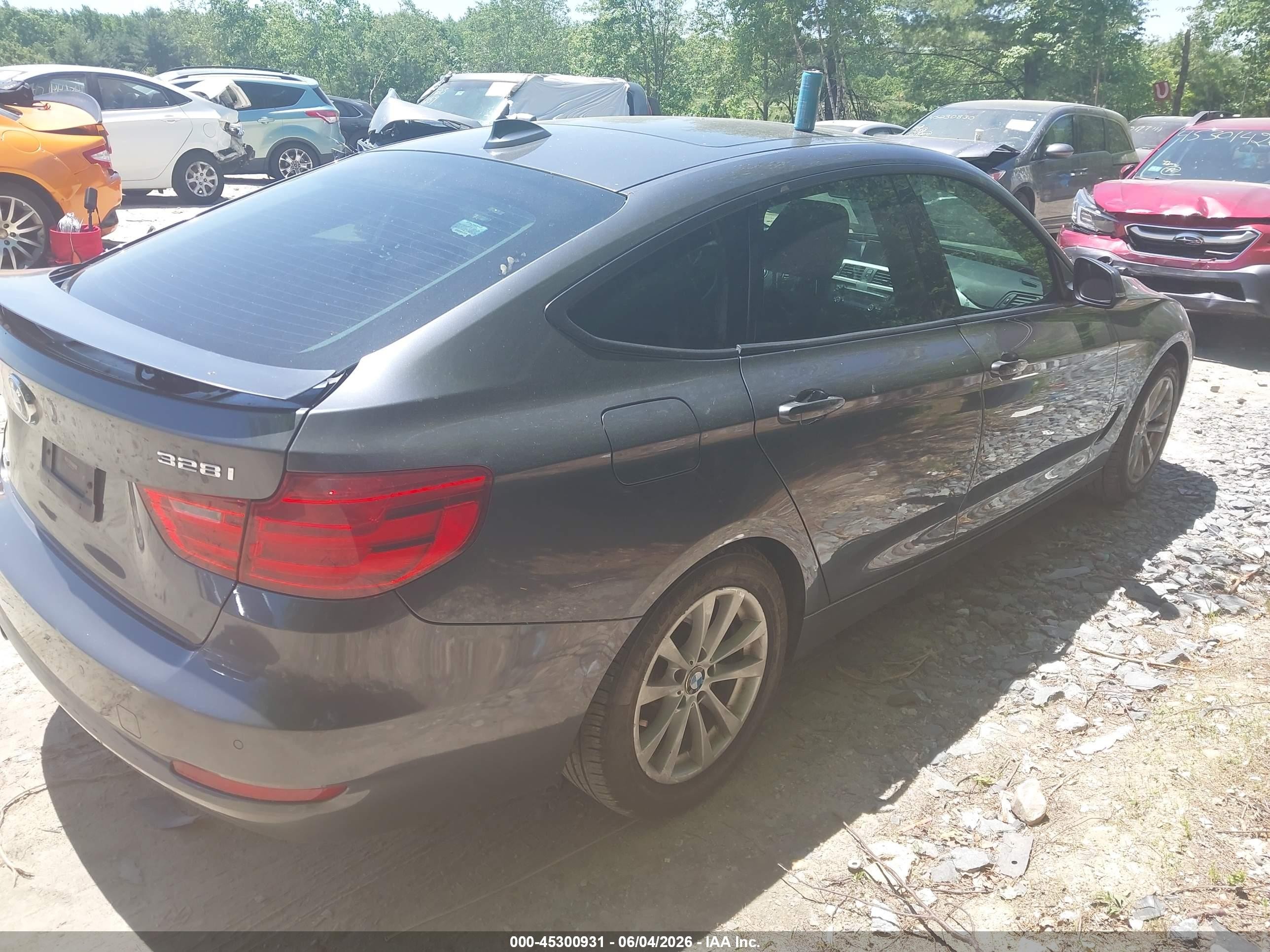 2014 Bmw 328i Gran Turismo Xdrive Серый vin: WBA3X5C57ED556896