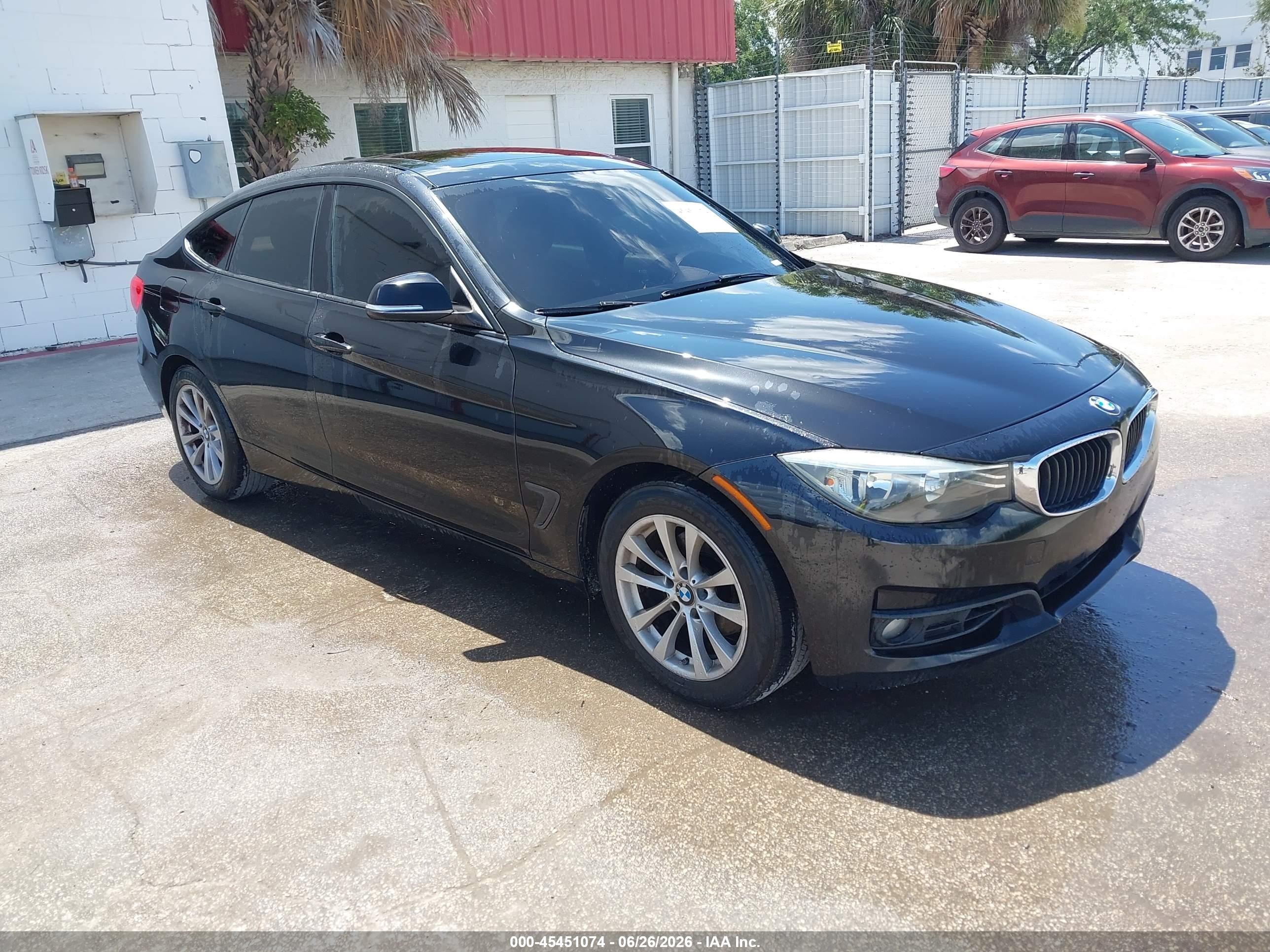 2014 Bmw 328i Gran Turismo Xdrive Black vin: WBA3X5C57ED557563