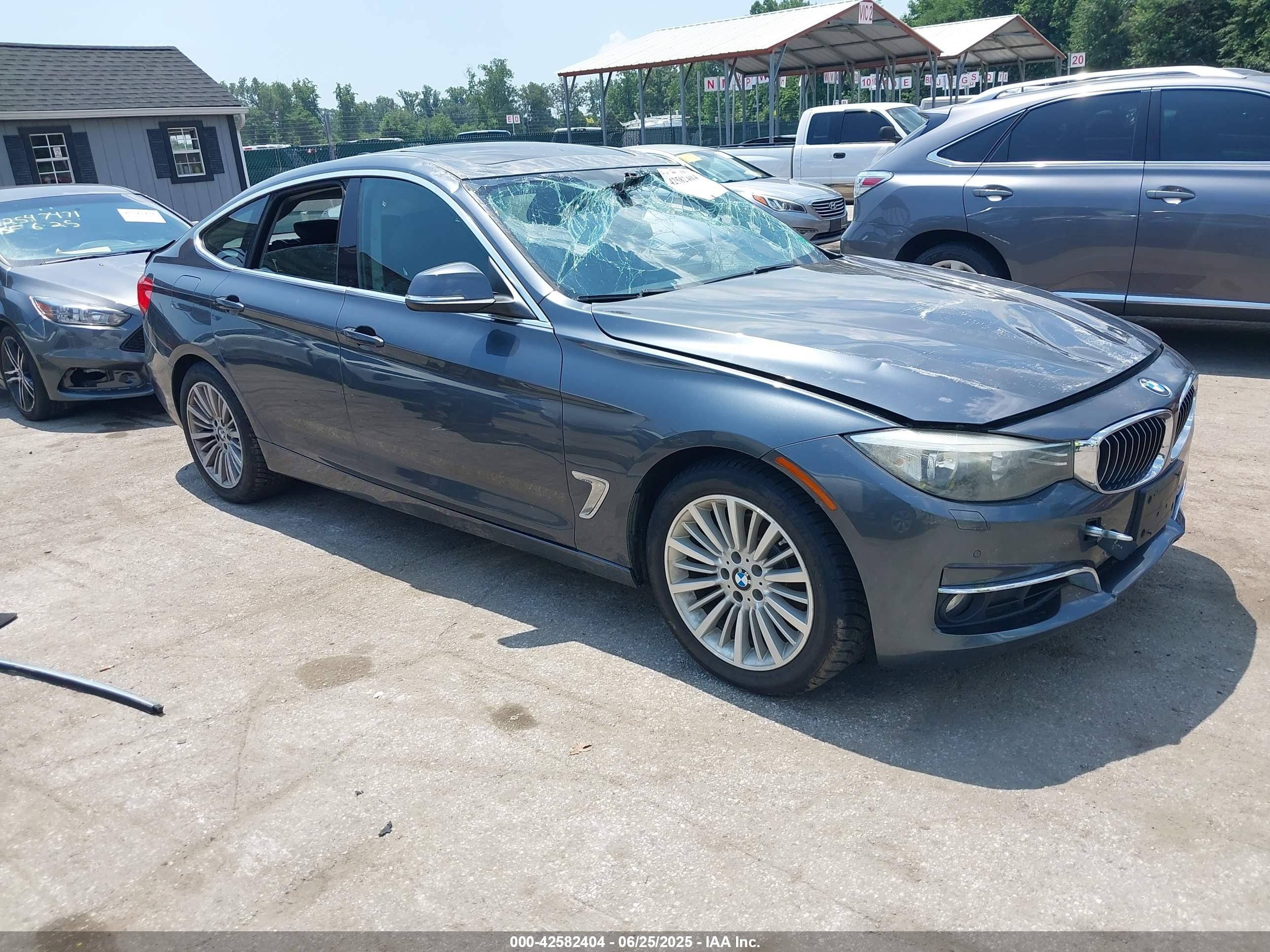 2014 Bmw 328i Gran Turismo Xdrive Gray vin: WBA3X5C57ED558972