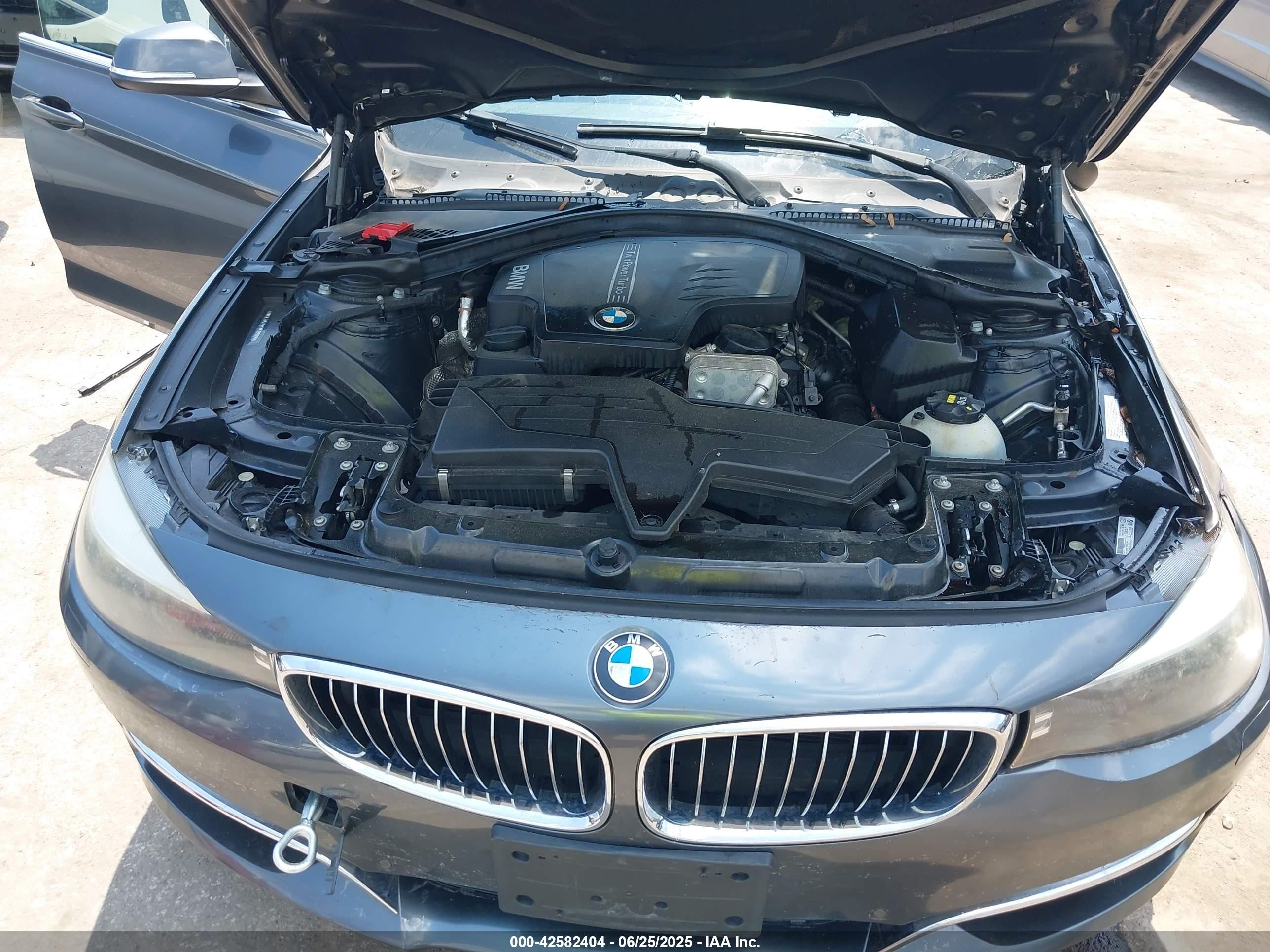2014 Bmw 328i Gran Turismo Xdrive Gray vin: WBA3X5C57ED558972