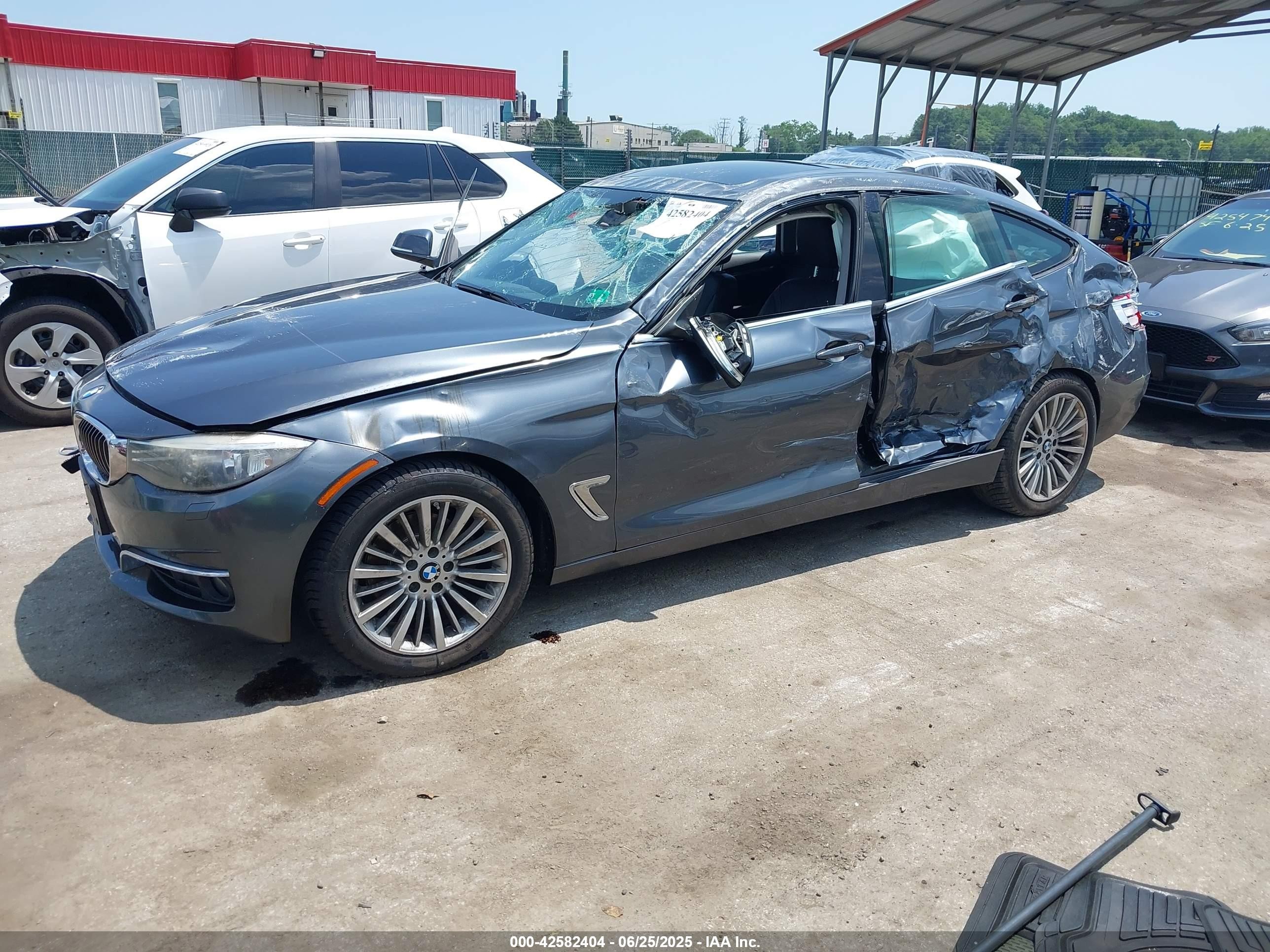 2014 Bmw 328i Gran Turismo Xdrive Gray vin: WBA3X5C57ED558972