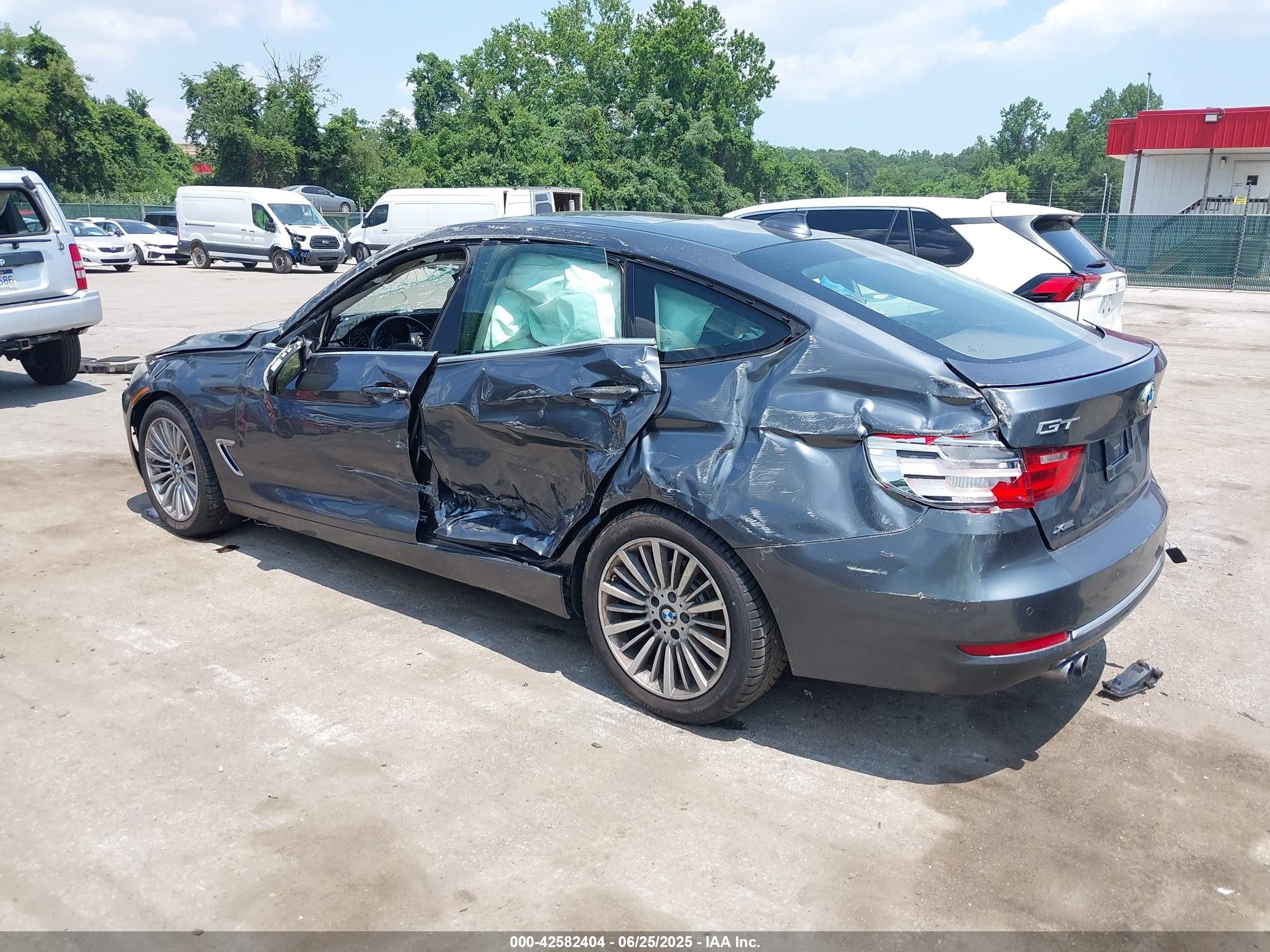 2014 Bmw 328i Gran Turismo Xdrive Gray vin: WBA3X5C57ED558972