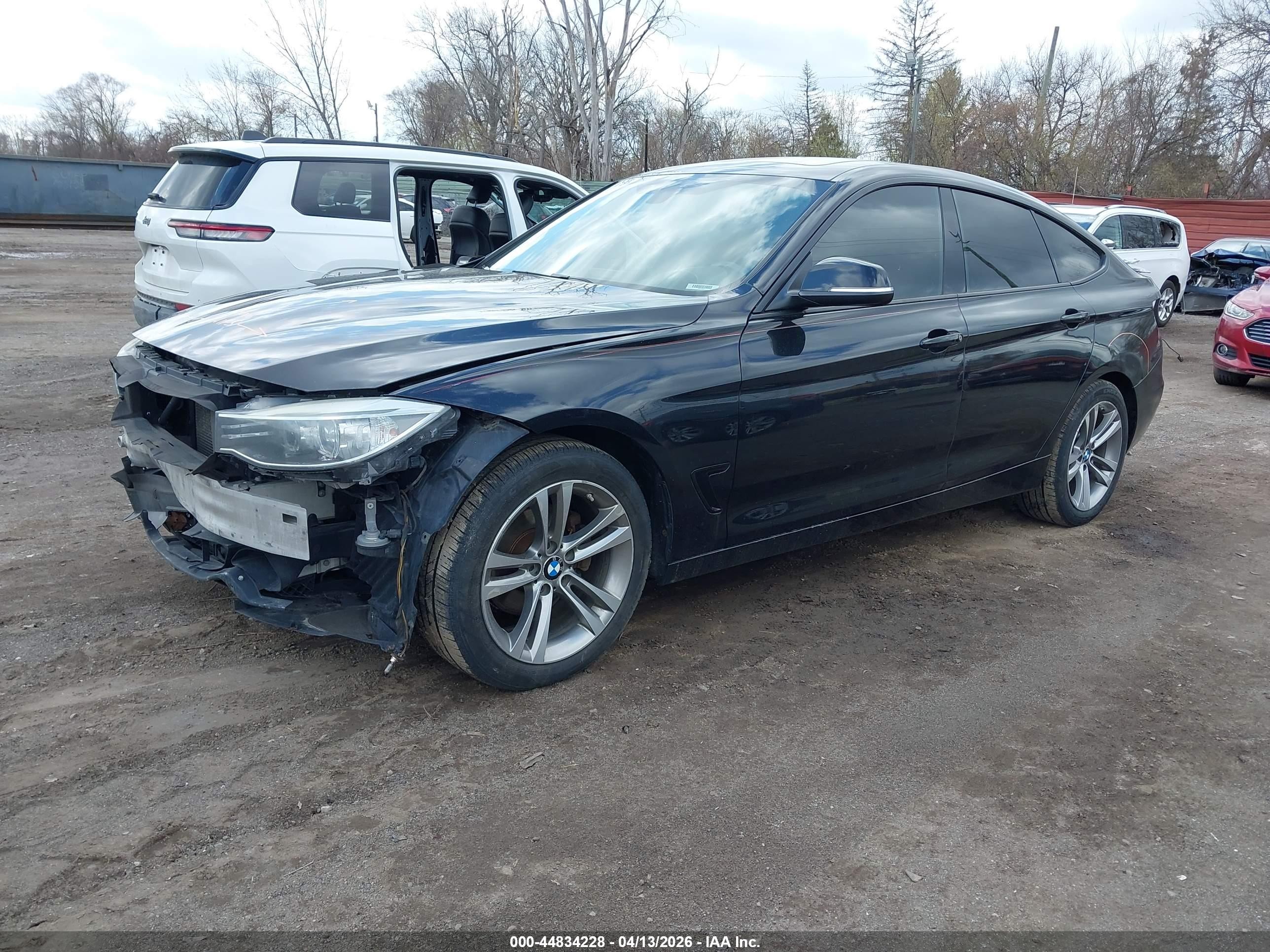 2015 Bmw 328i Gran Turismo Xdrive Black vin: WBA3X5C57FD560478