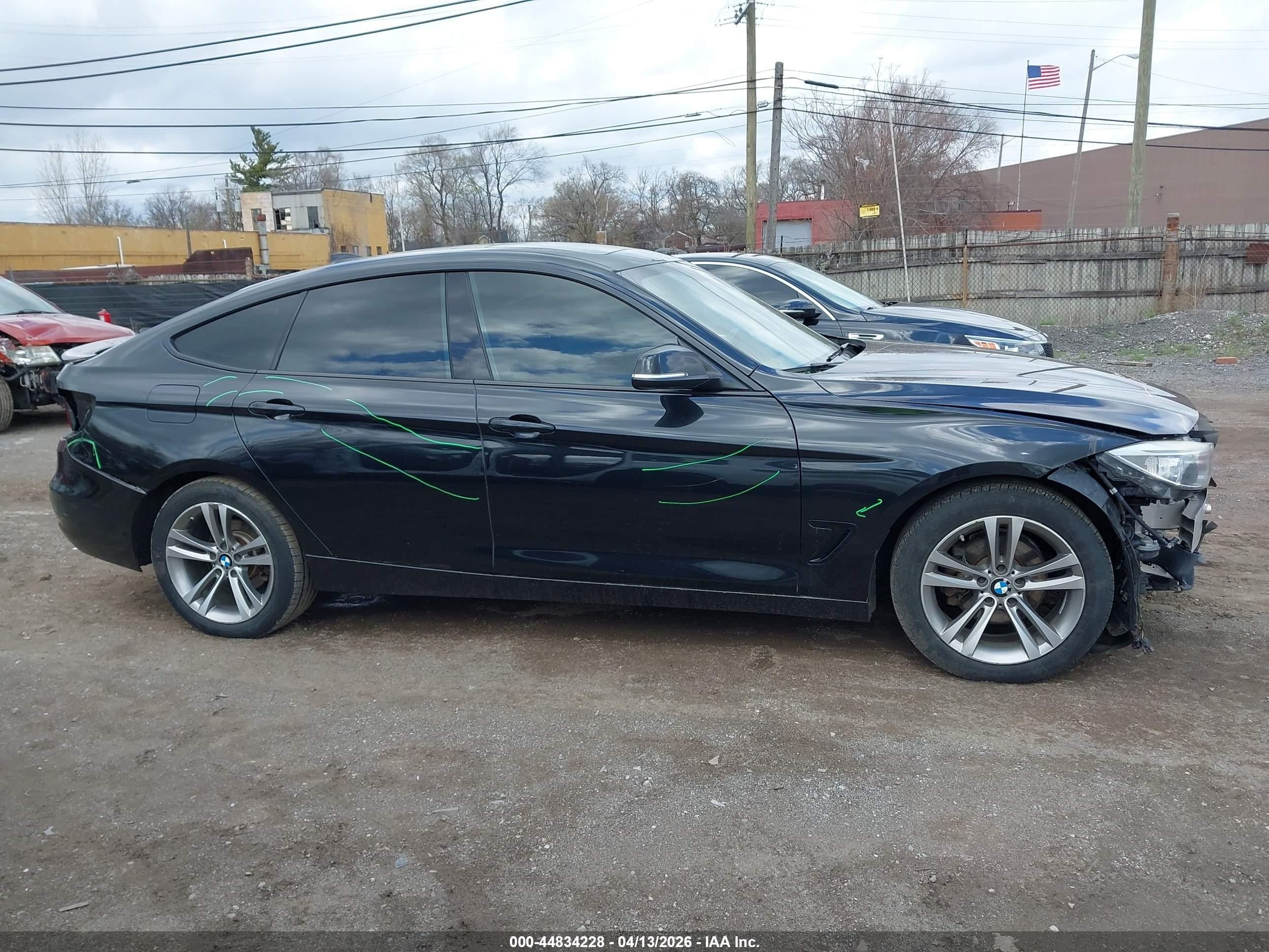 2015 Bmw 328i Gran Turismo Xdrive Black vin: WBA3X5C57FD560478