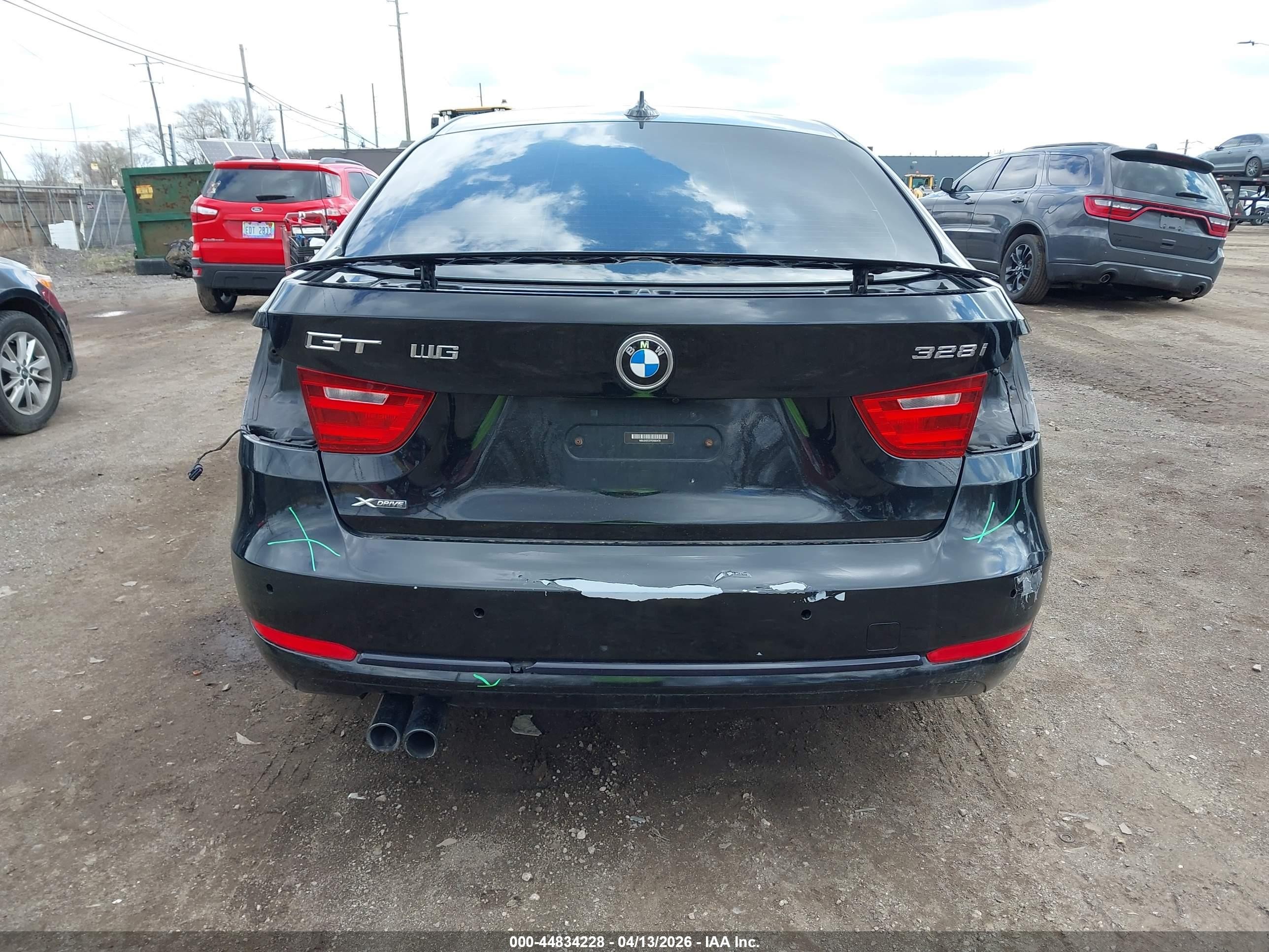 2015 Bmw 328i Gran Turismo Xdrive Black vin: WBA3X5C57FD560478