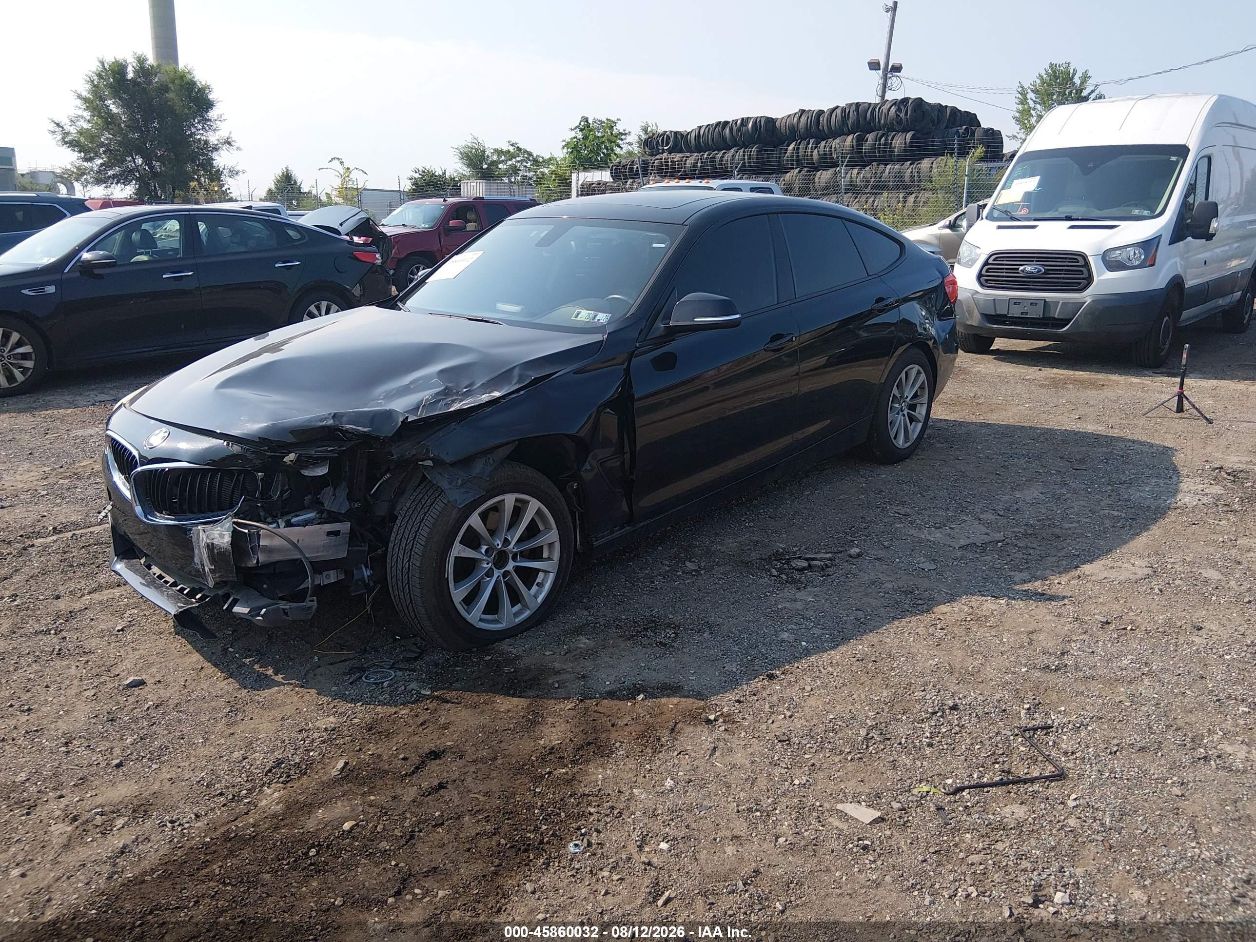 2015 Bmw 328i Gran Turismo Xdrive Black vin: WBA3X5C57FD562571