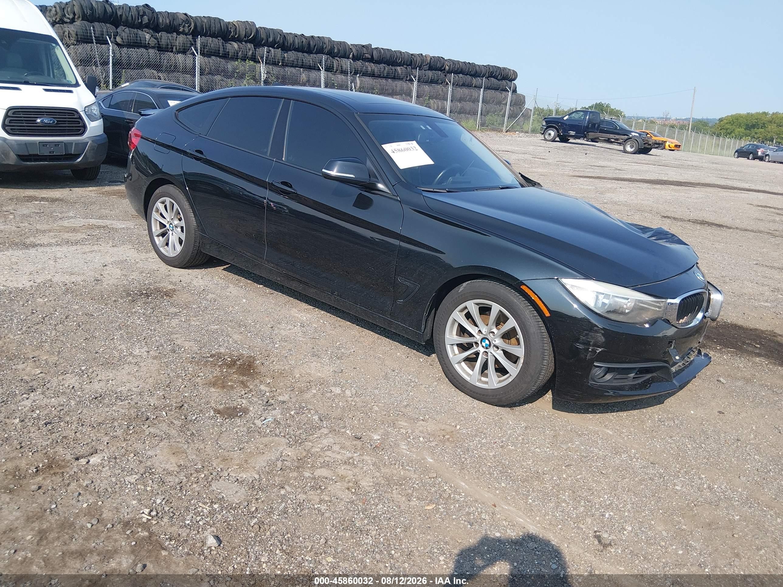 2015 Bmw 328i Gran Turismo Xdrive Black vin: WBA3X5C57FD562571