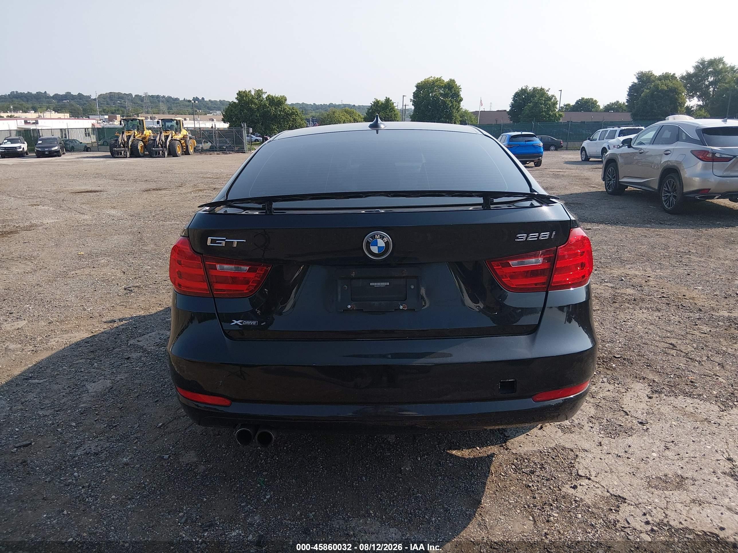 2015 Bmw 328i Gran Turismo Xdrive Black vin: WBA3X5C57FD562571