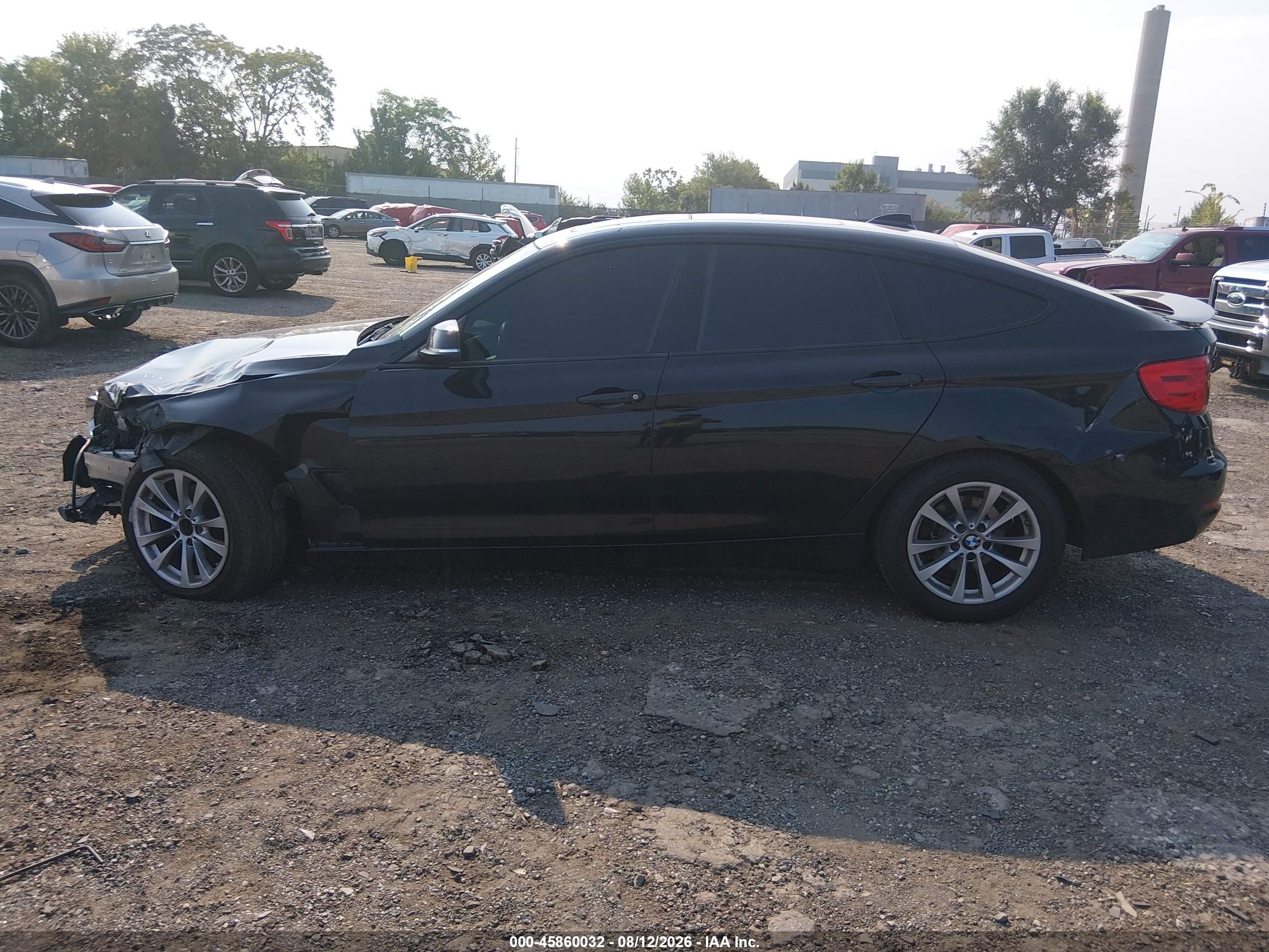 2015 Bmw 328i Gran Turismo Xdrive Black vin: WBA3X5C57FD562571