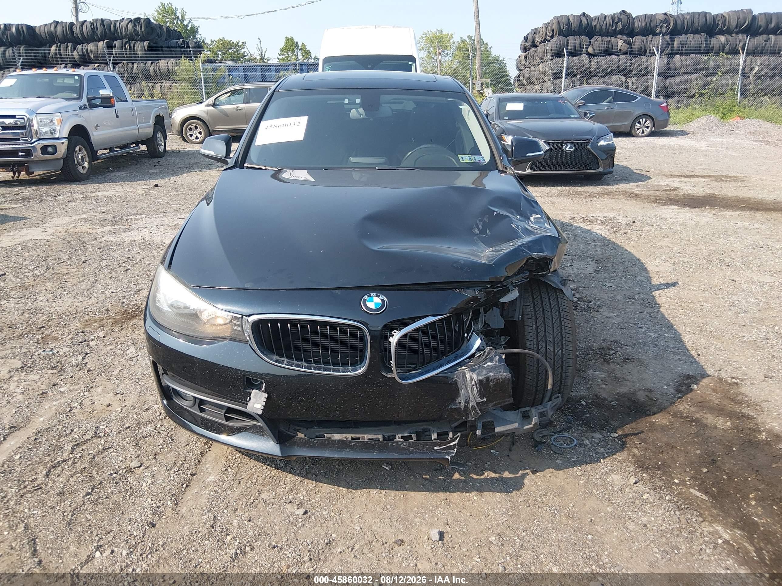 2015 Bmw 328i Gran Turismo Xdrive Black vin: WBA3X5C57FD562571