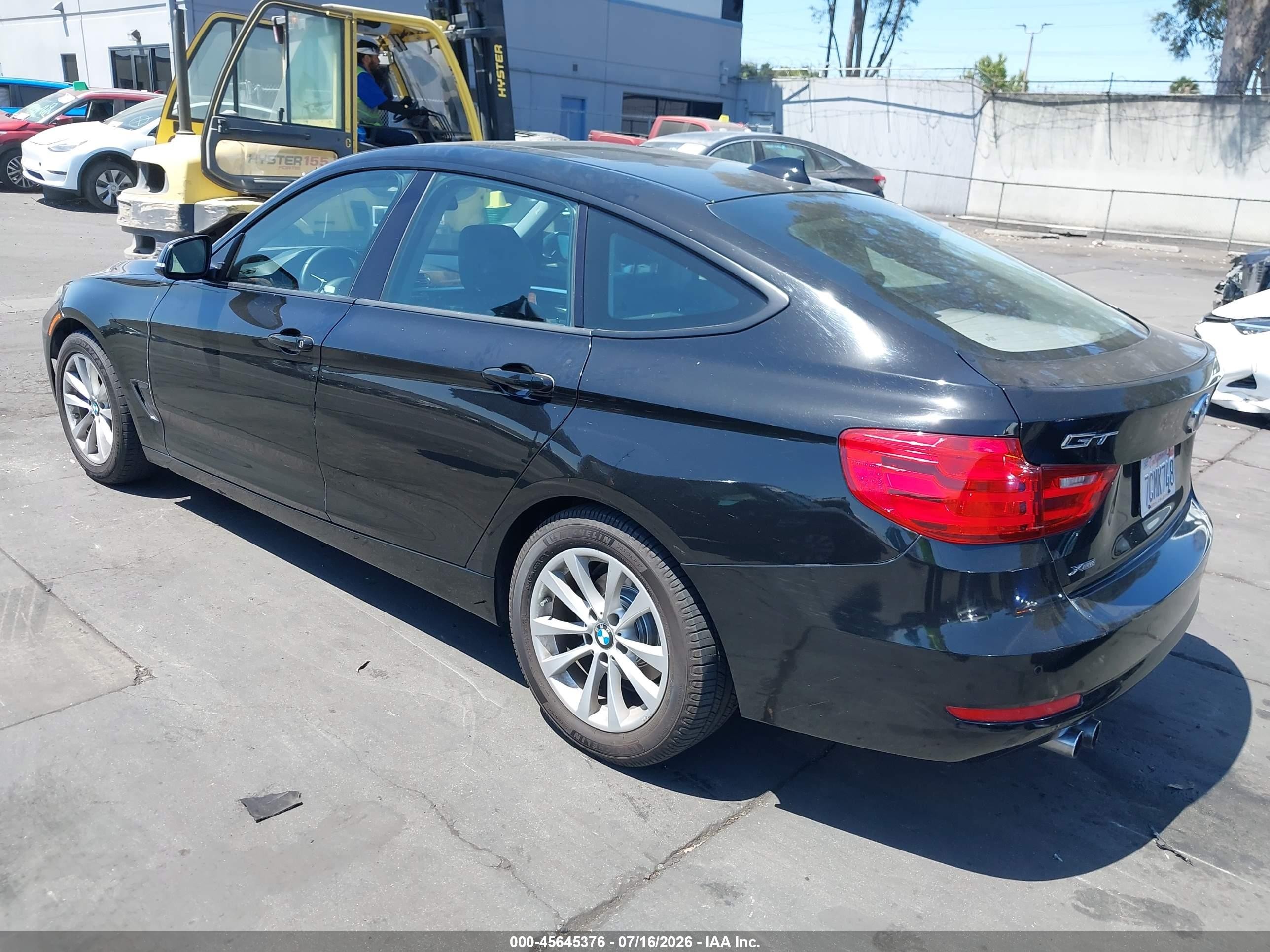 2014 Bmw 328i Gran Turismo Xdrive Black vin: WBA3X5C58ED242545