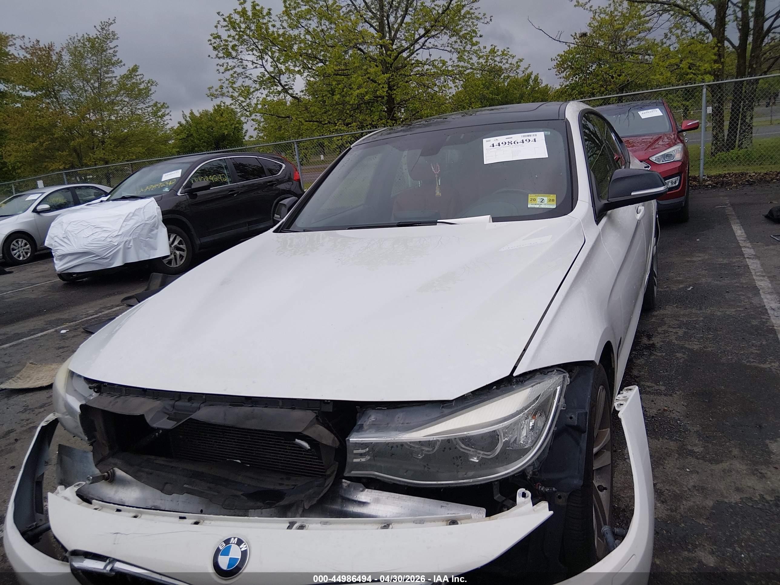 2014 Bmw 328i Gran Turismo Xdrive White vin: WBA3X5C58ED556745
