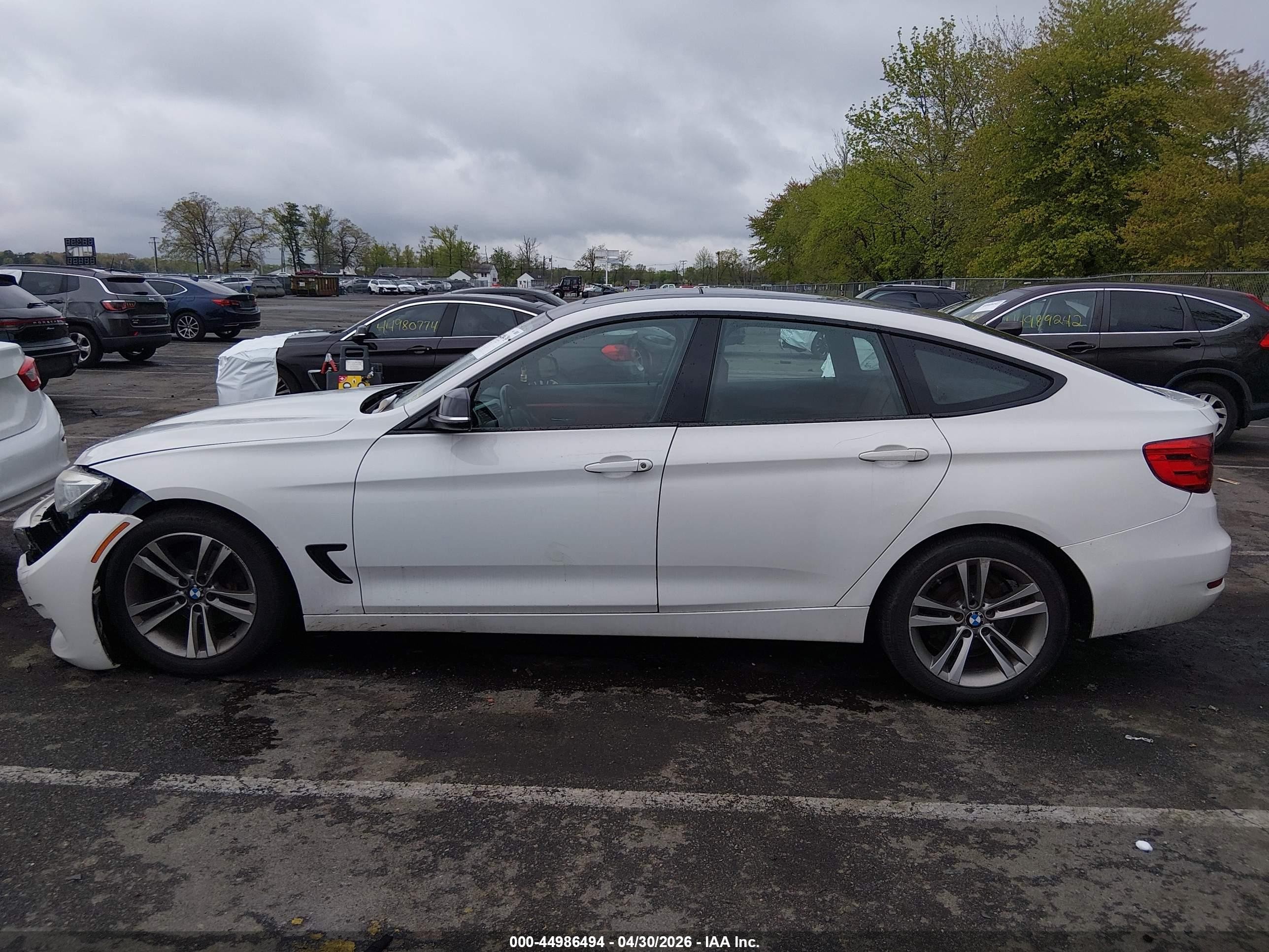 2014 Bmw 328i Gran Turismo Xdrive White vin: WBA3X5C58ED556745