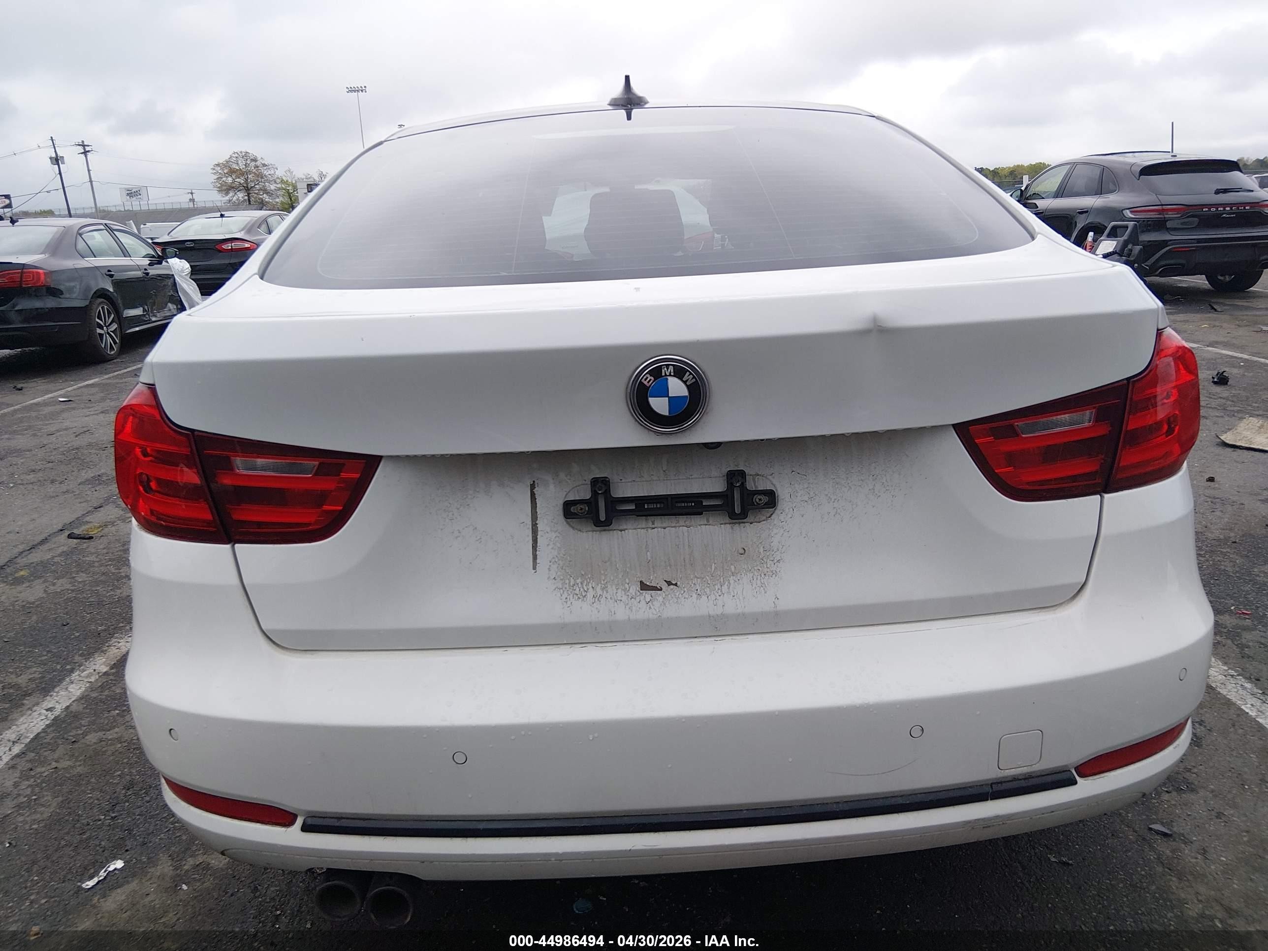 2014 Bmw 328i Gran Turismo Xdrive White vin: WBA3X5C58ED556745