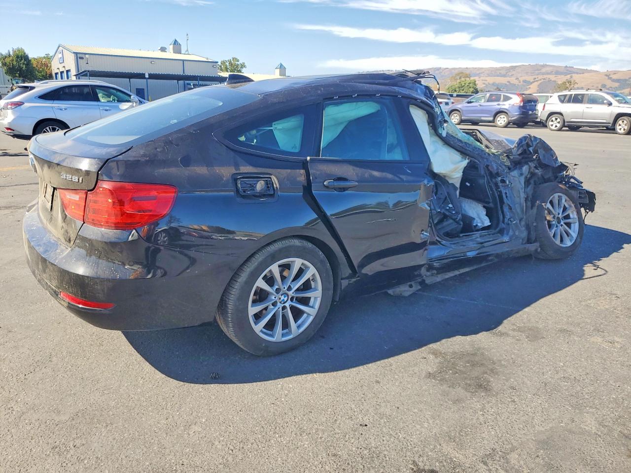 2014 Bmw 328 Xigt Black vin: WBA3X5C59ED242926