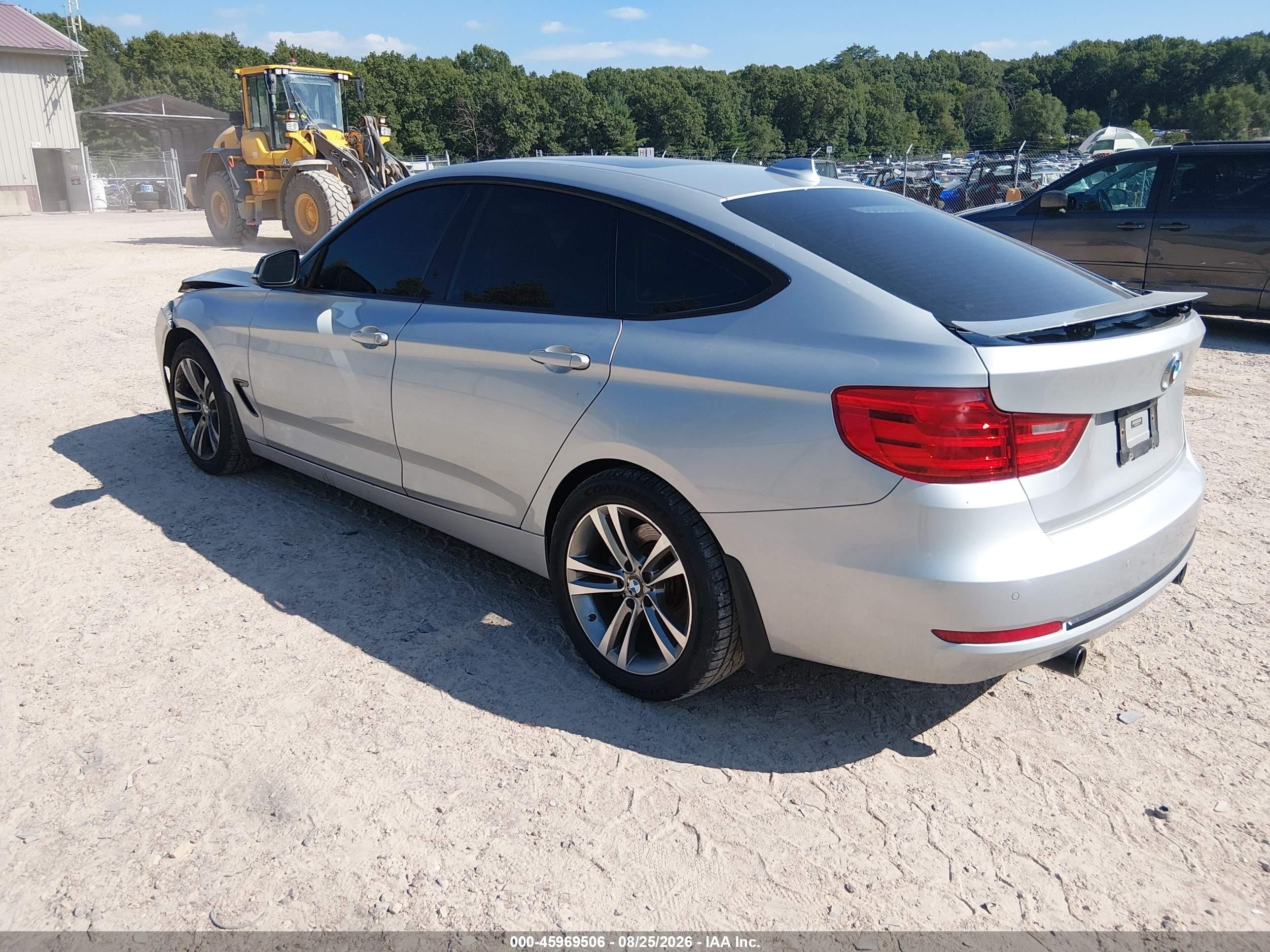 2014 Bmw 335i Gran Turismo Xdrive Silver vin: WBA3X9C50ED153169