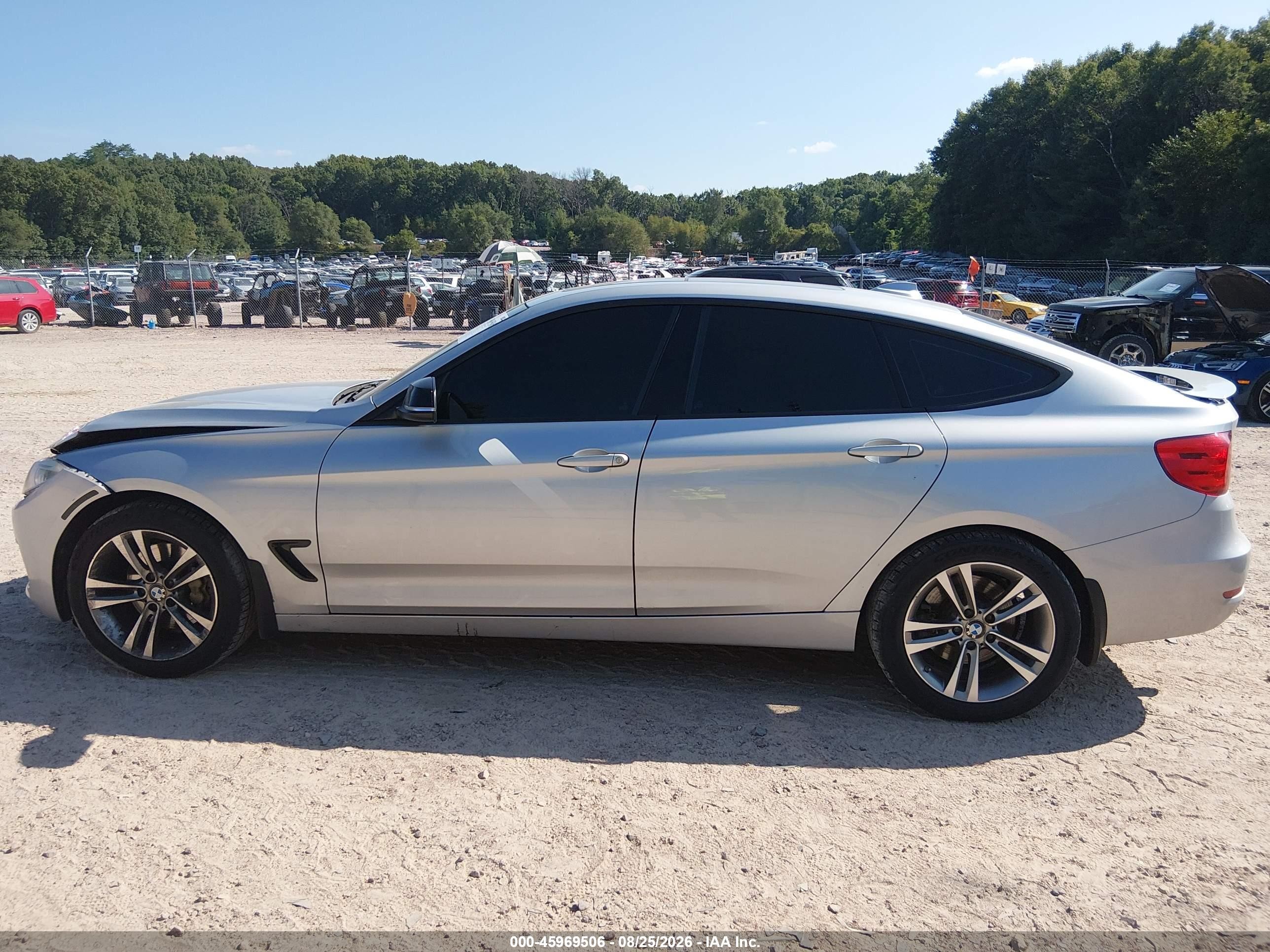 2014 Bmw 335i Gran Turismo Xdrive Silver vin: WBA3X9C50ED153169