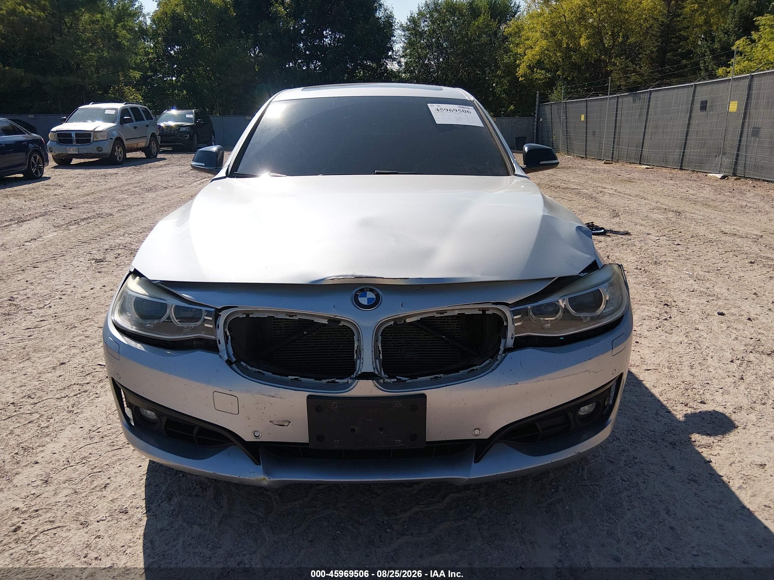 2014 Bmw 335i Gran Turismo Xdrive Silver vin: WBA3X9C50ED153169