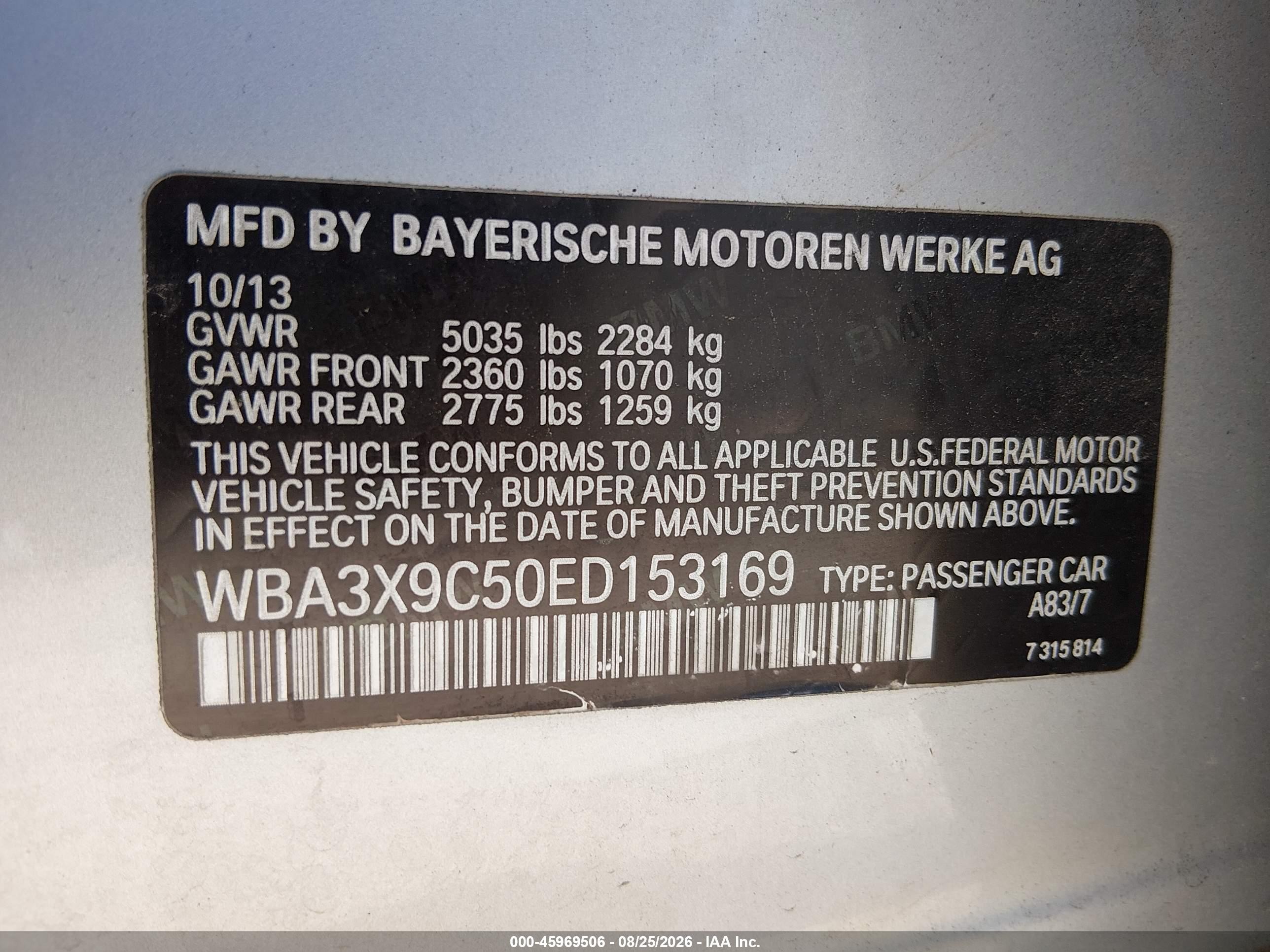 2014 Bmw 335i Gran Turismo Xdrive Silver vin: WBA3X9C50ED153169