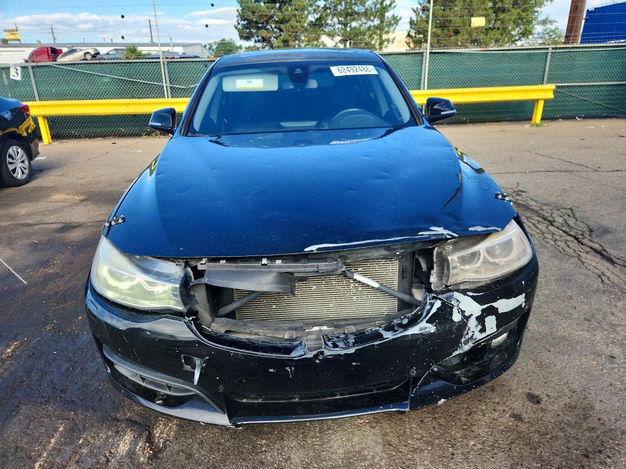 2015 Bmw 335 Xigt Черный vin: WBA3X9C50FD868969