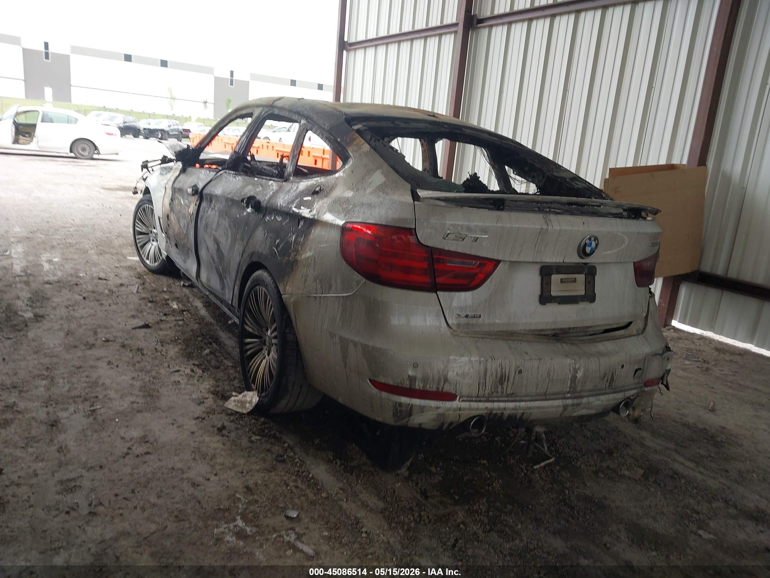 2015 Bmw 335i Gran Turismo Xdrive White vin: WBA3X9C52FD868780