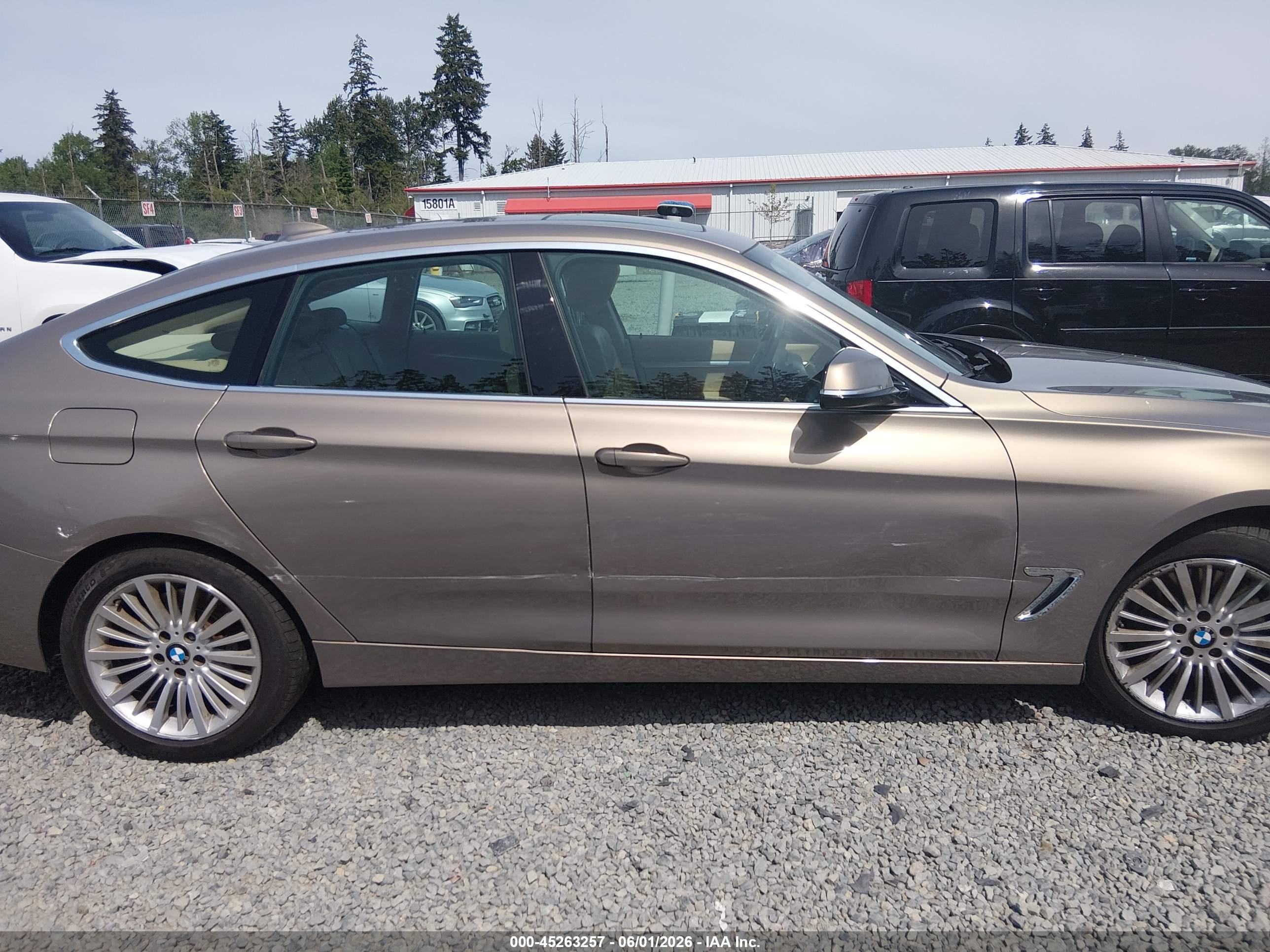 2014 Bmw 335i Gran Turismo Xdrive Gold vin: WBA3X9C53ED153490