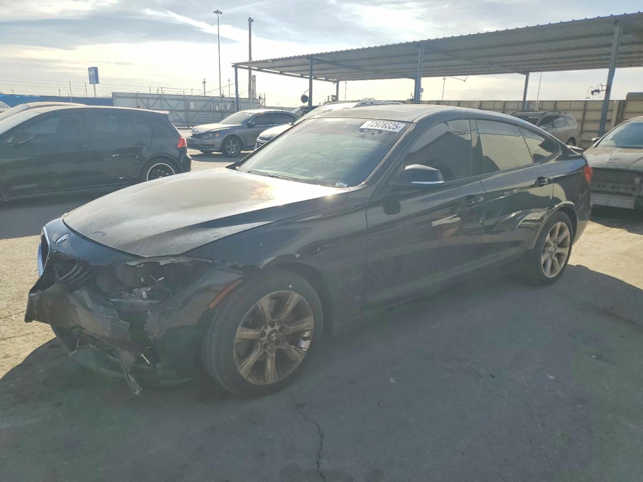 2014 Bmw 335 Xigt Black vin: WBA3X9C54ED153224