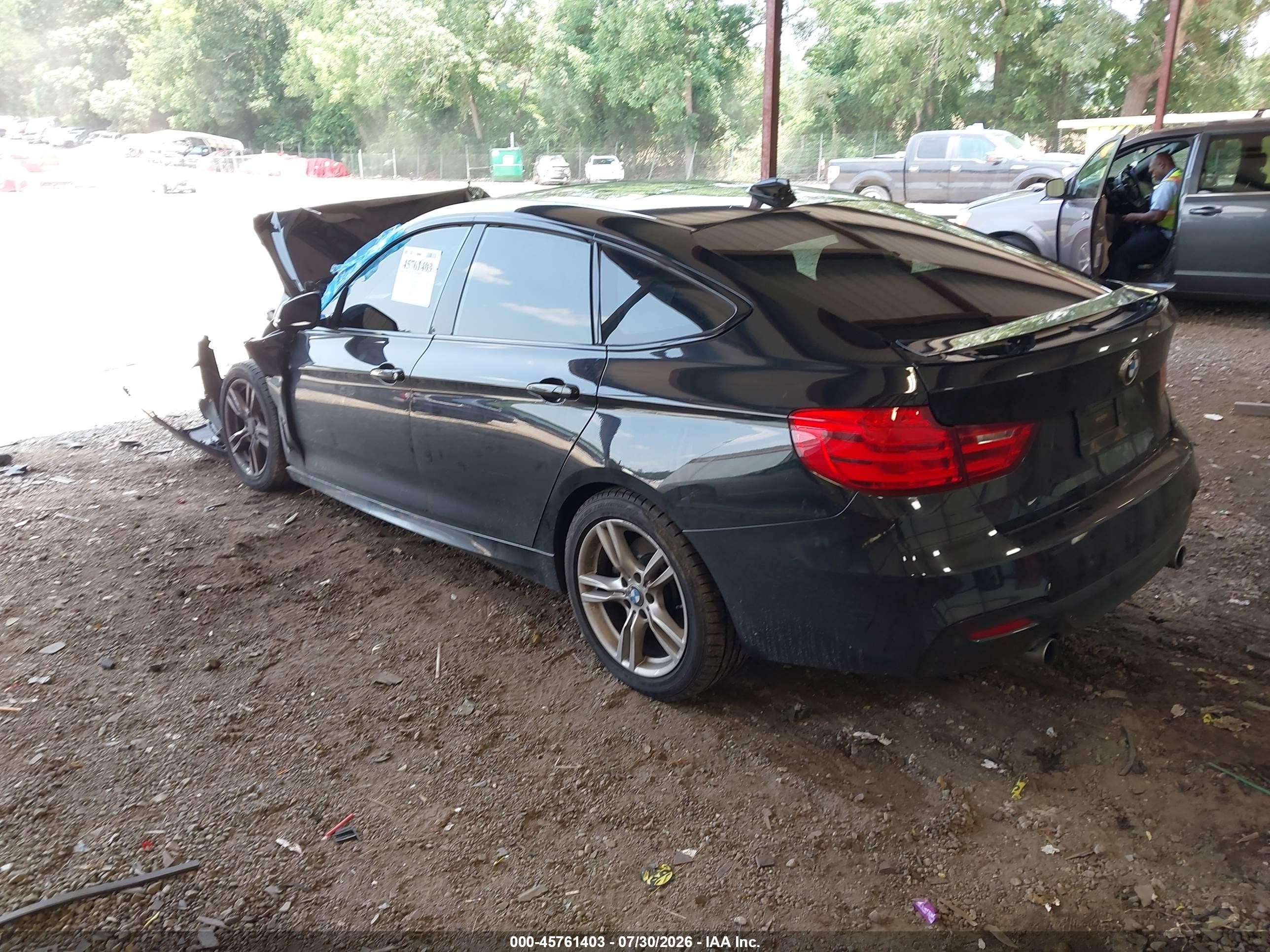 2015 Bmw 335i Gran Turismo Xdrive Gray vin: WBA3X9C55FD868028