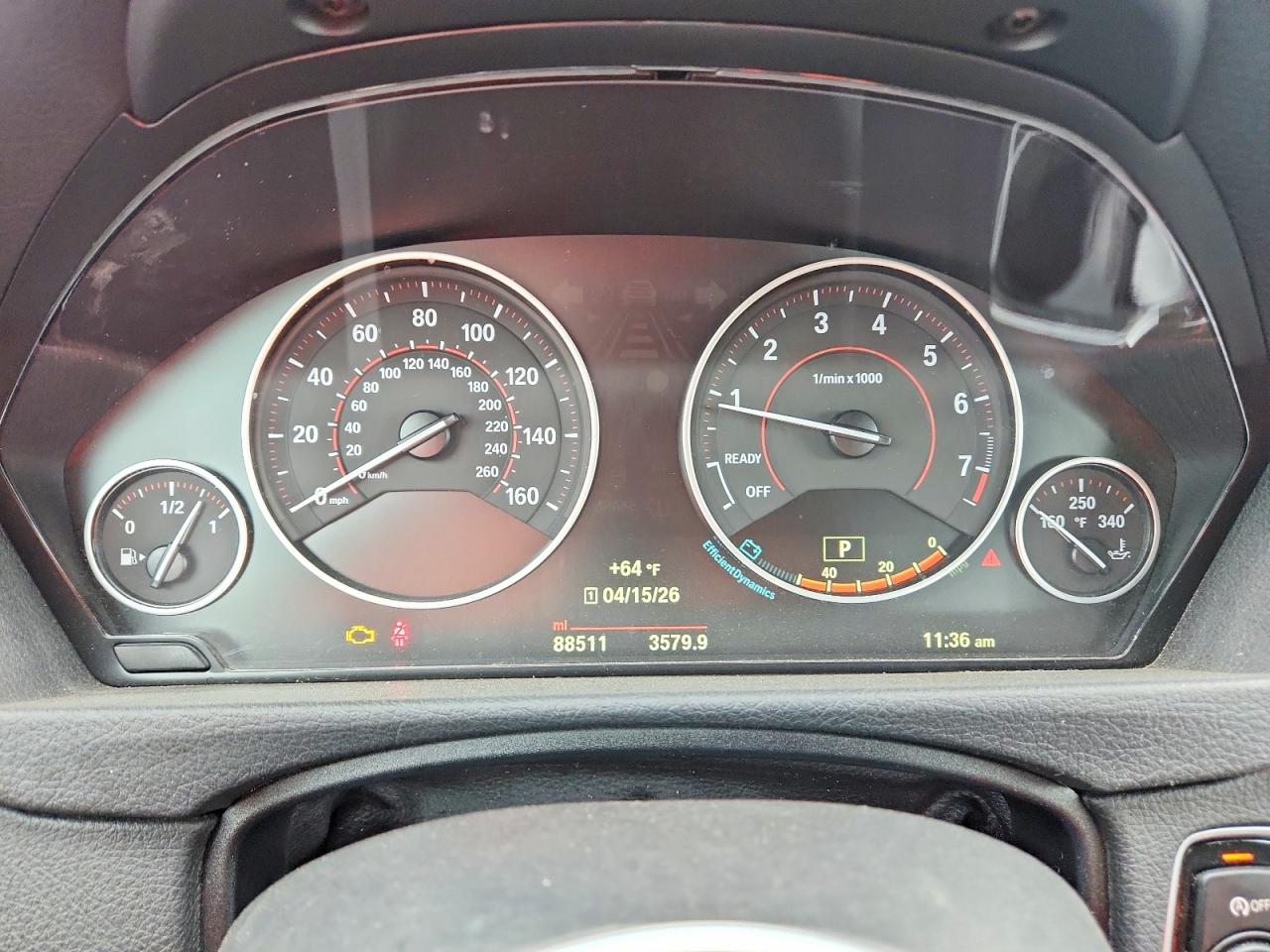 2015 Bmw 335 Xigt Black vin: WBA3X9C57FD868032