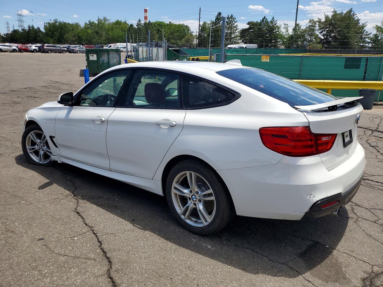 2014 Bmw 335 Xigt White vin: WBA3X9C58ED152979