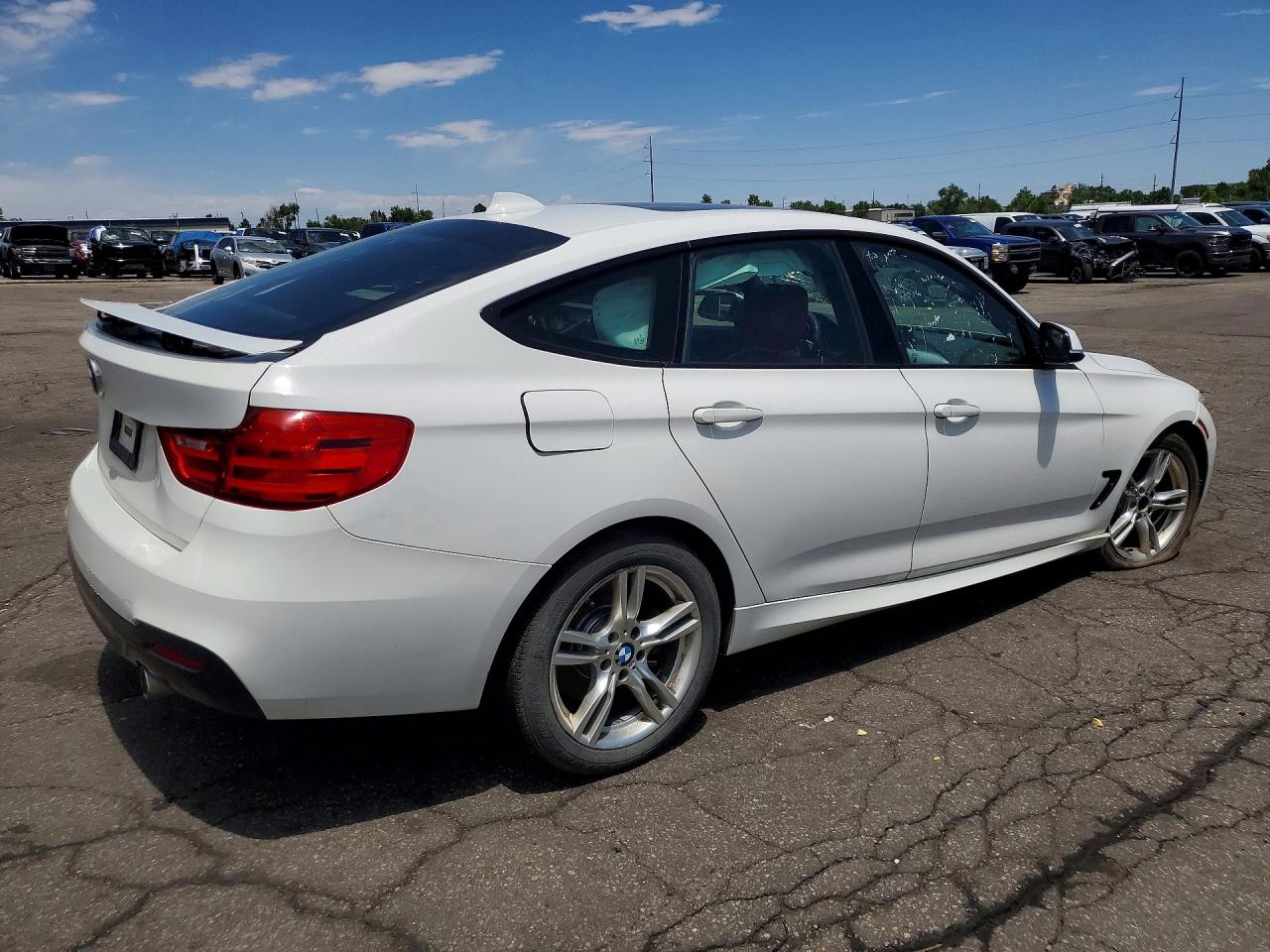 2014 Bmw 335 Xigt White vin: WBA3X9C58ED152979