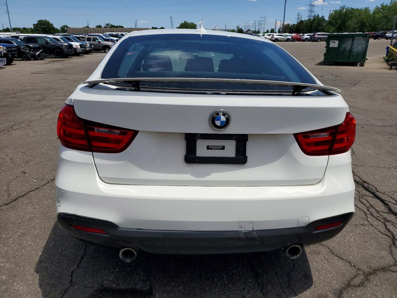 2014 Bmw 335 Xigt White vin: WBA3X9C58ED152979