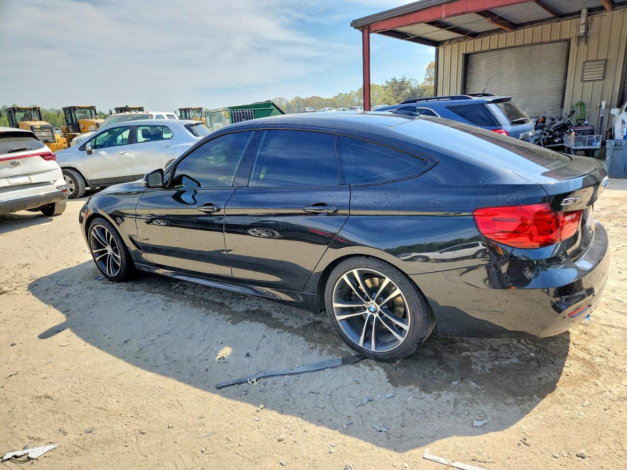 2014 Bmw 335 Xigt Черный vin: WBA3X9C58ED152996