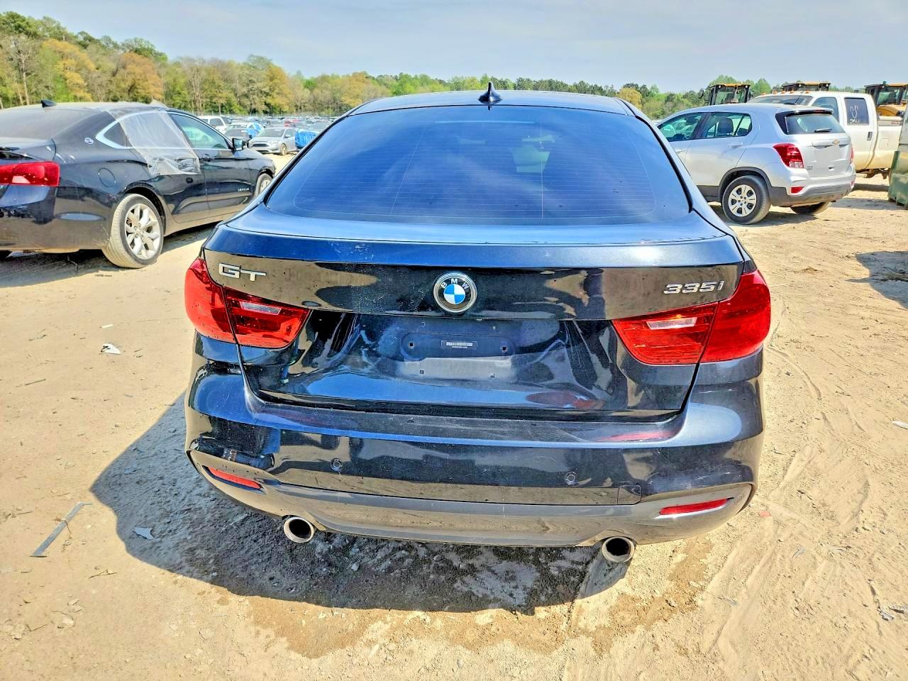 2014 Bmw 335 Xigt Черный vin: WBA3X9C58ED152996