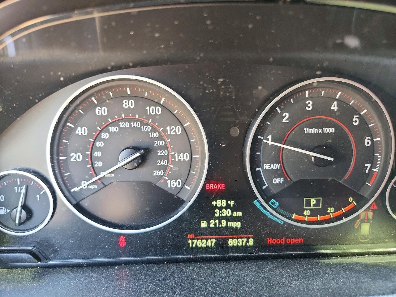 2014 Bmw 335 Xigt Черный vin: WBA3X9C58ED152996
