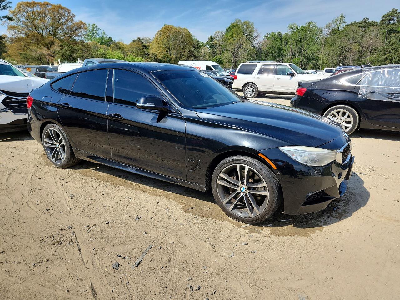2014 Bmw 335 Xigt Черный vin: WBA3X9C58ED152996