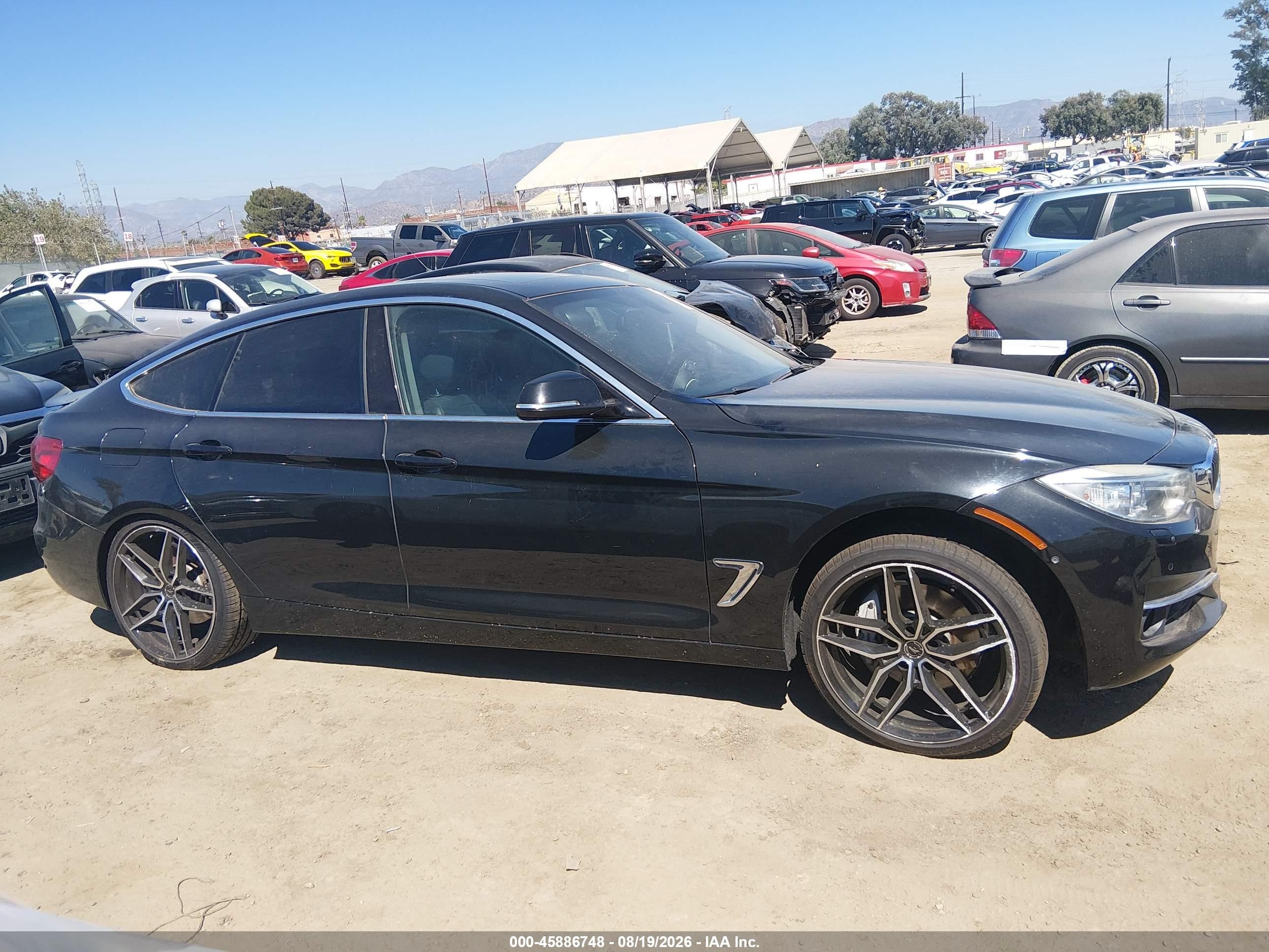 2014 Bmw 335i Gran Turismo Xdrive Black vin: WBA3X9C58ED867874