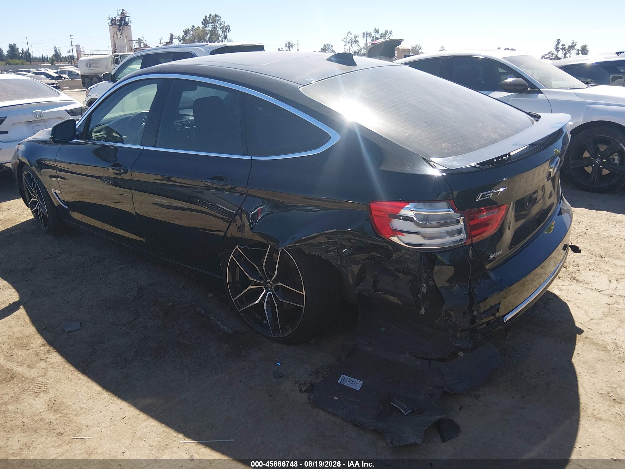 2014 Bmw 335i Gran Turismo Xdrive Black vin: WBA3X9C58ED867874